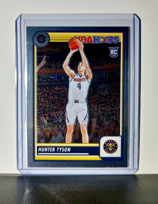 Hunter Tyson 2023-24 Panini Premium Stock NBA Hoops #29 Rookie Card Nuggets