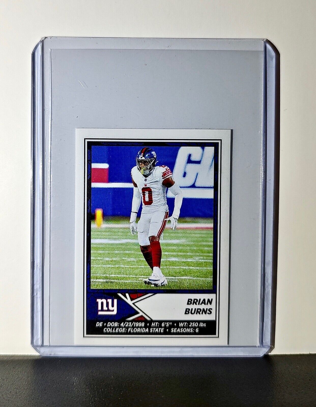 Brian Burns 2024 Panini NFL Sticker #323 New York Giants