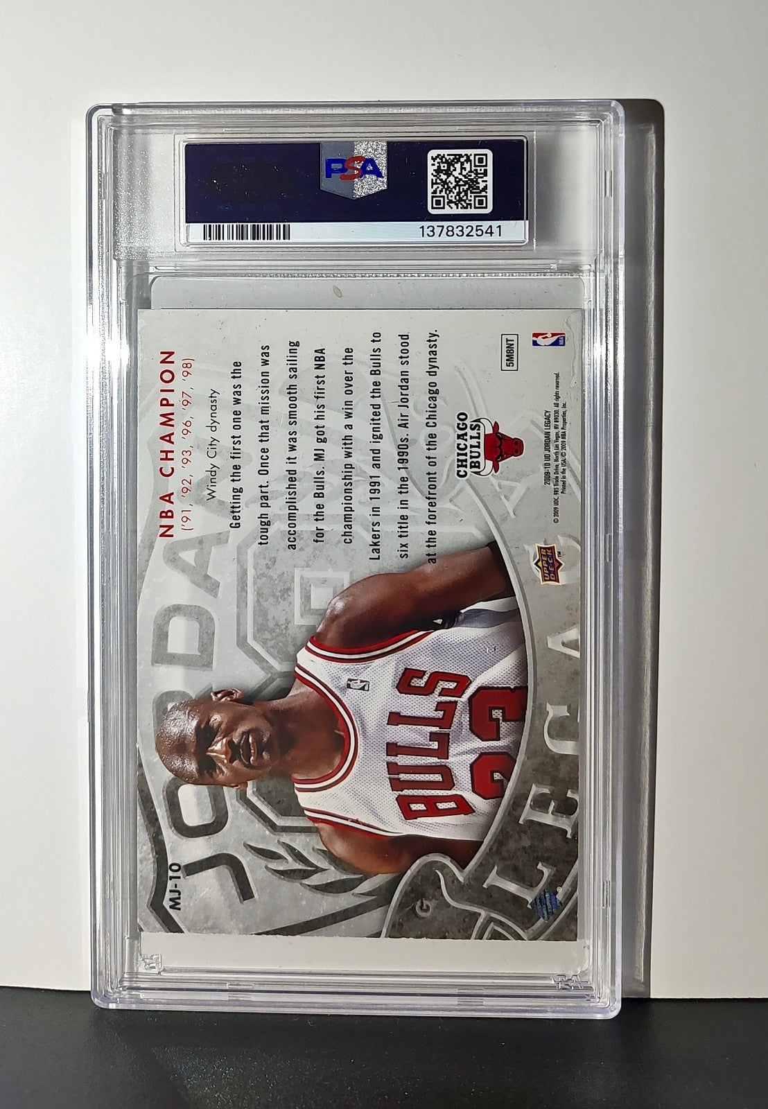 Michael Jordan 2009 Upper Deck Jordan Legacy #MJ-10 Jumbo Card PSA 6 EX-MT