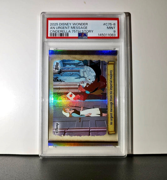 An urgent message from his imperial majesty 2025 Topps Disney #C75-8 PSA 9