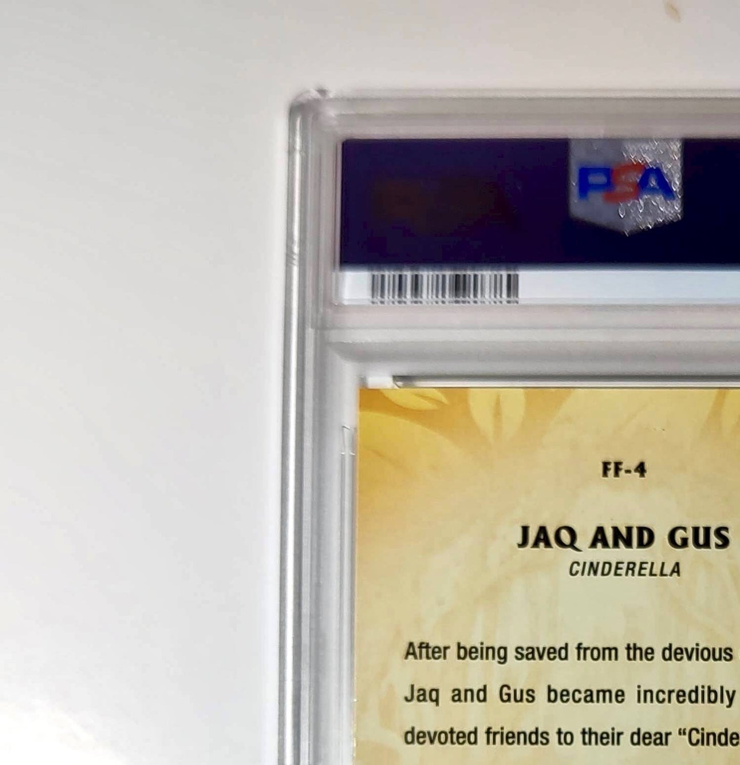 Jaq and Gus 2025 Topps Disney #FF-4 Furry Friends Card Cinderella PSA 8