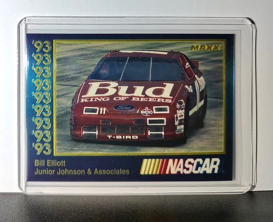 Bill Elliott 1993 Maxx Premier Plus Racing #37 NASCAR Card Junior Johnson