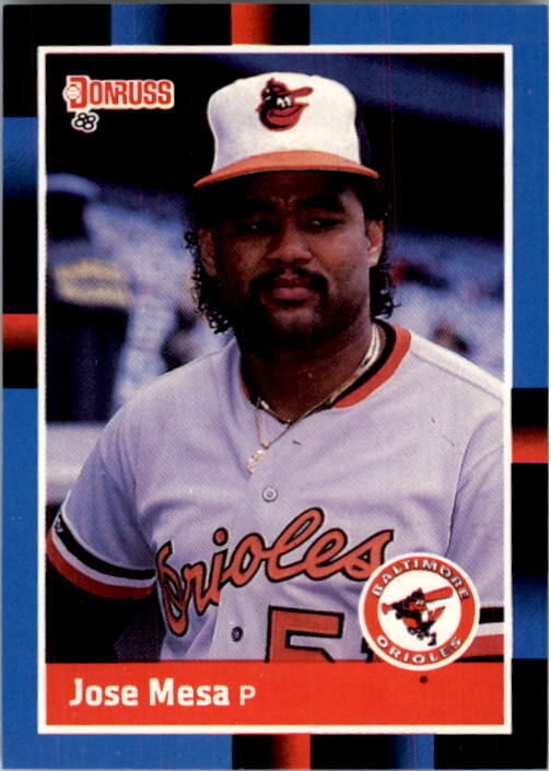 1988 Jose Mesa Donruss Baseball Card #601