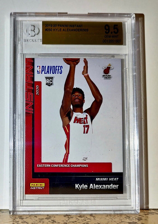 Kyle Alexander 2019-20 Panini NBA #250 Rookie Card 1 of 303 BGS 9.5 Gem Heat