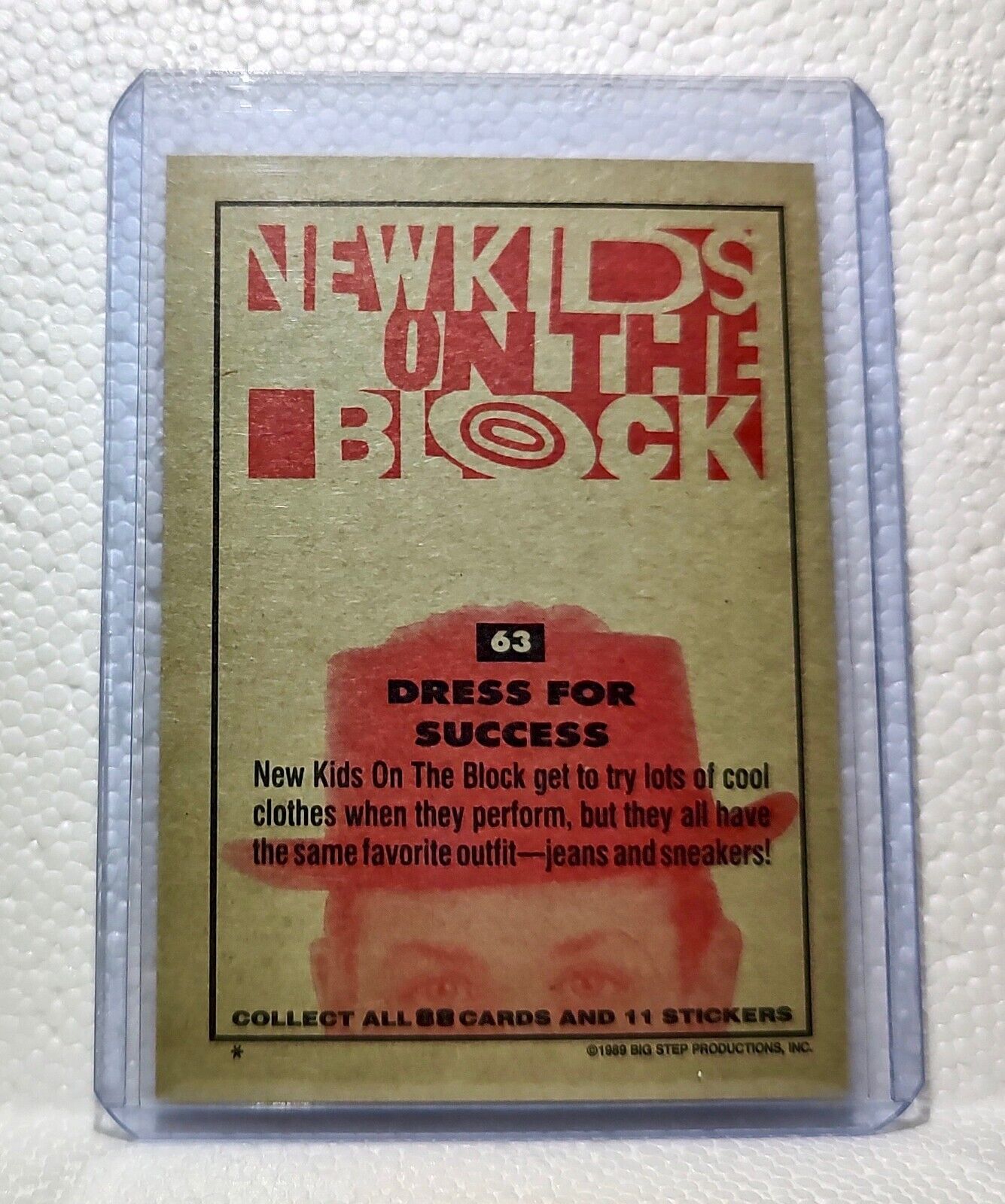 Dress For Success 1989 New Kids on the Block #63 Trading Card