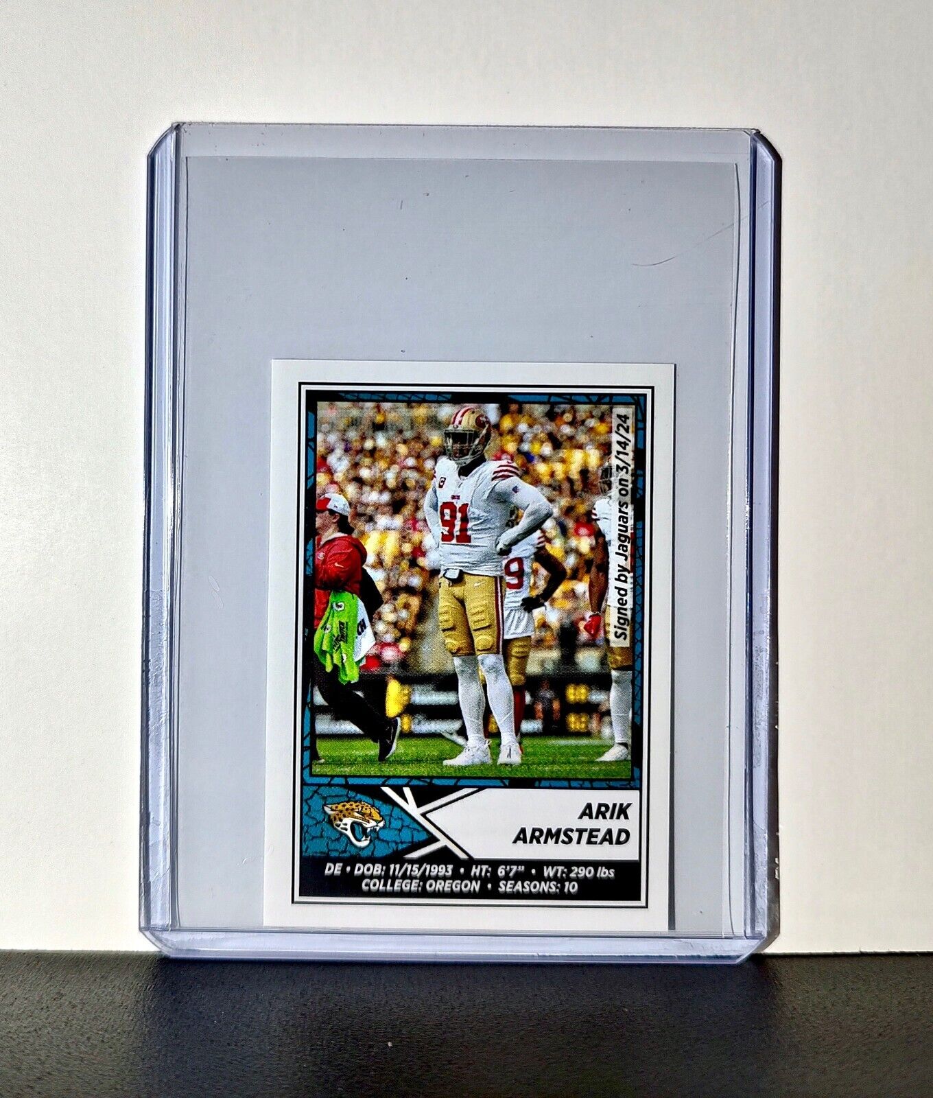 Arik Armstead 2024 Panini NFL Sticker #209 Jacksonville Jaguars