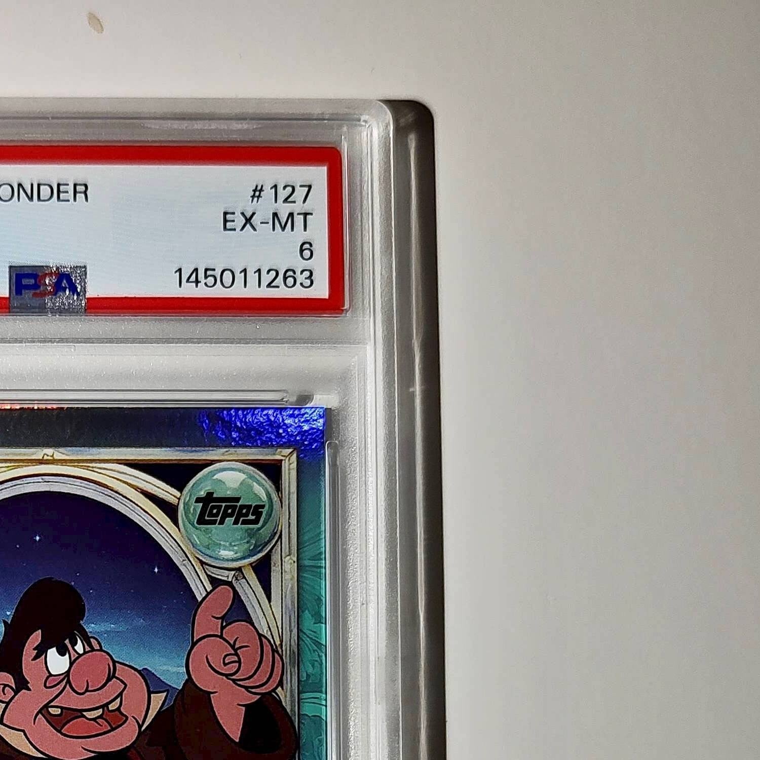 LeFou 2025 Topps Disney Wonder #127 Diamond Card Beauty and the Beast PSA 6