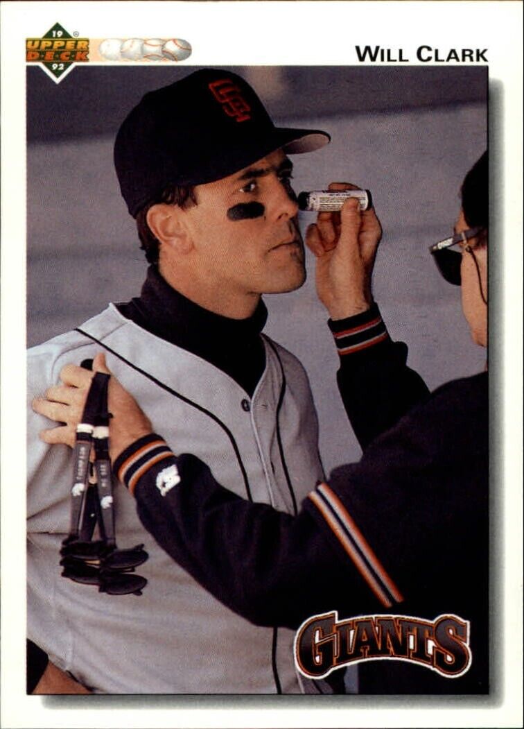 Will Clark 1992 Upper Deck MLB #175 Baseball Card San Francisco Giants