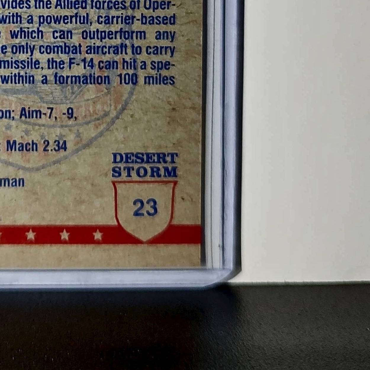 Phoenix Missiles on F-14 1991 Topps Desert Storm #23 Card