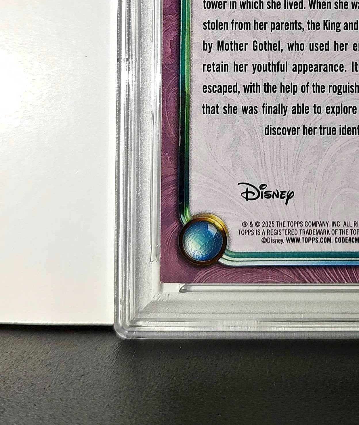Rapunzel 2025 Topps Disney Cartoon Princess #160 Card Tangled PSA 8