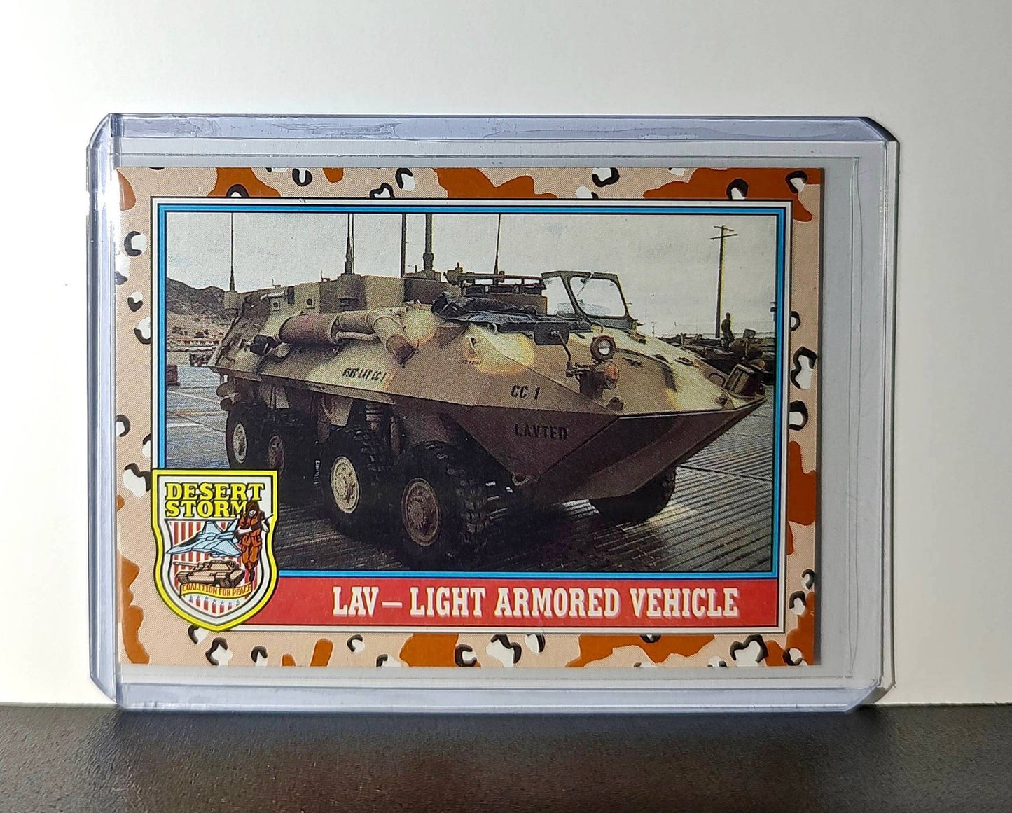 LAV – Light Armored Vehicle 1991 Topps Desert Storm #100 Card