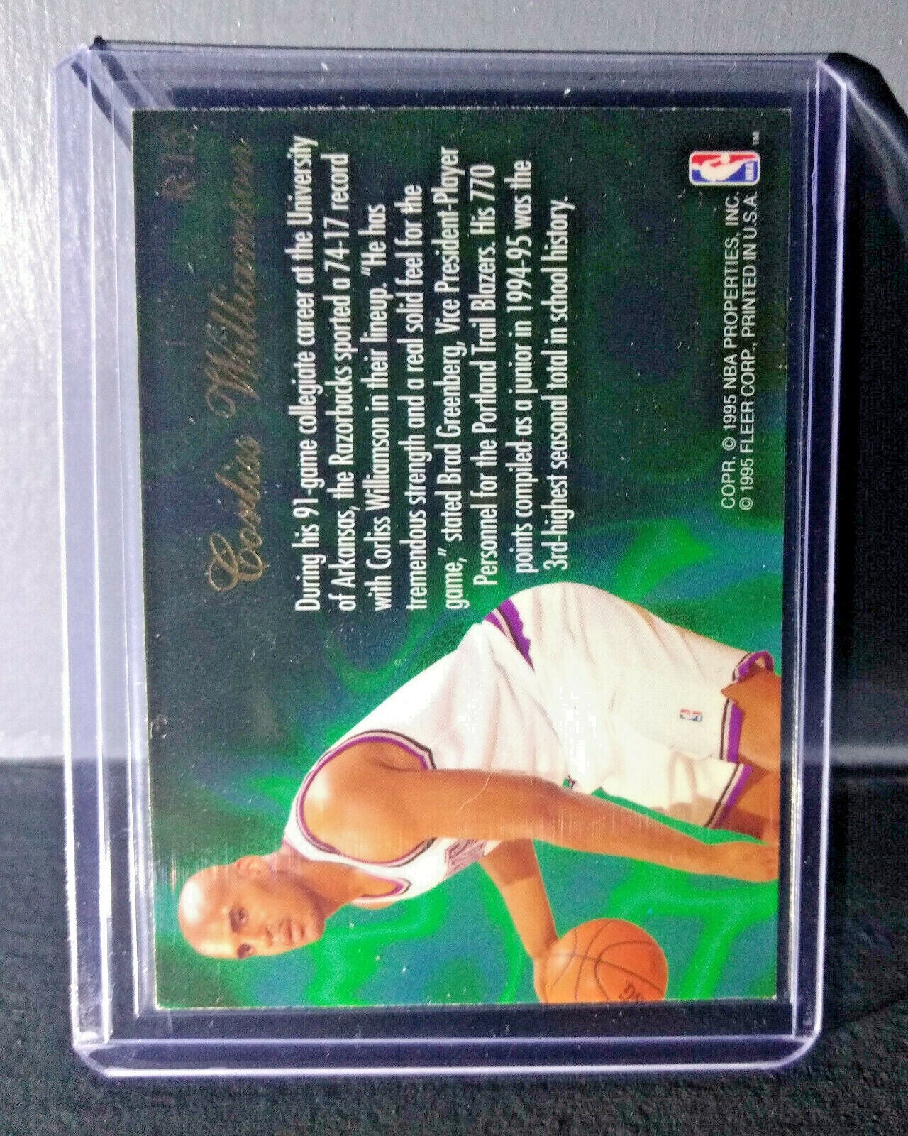 1995-96 Corliss Williamson Flair Class of '95 #R-15 Basketball Card