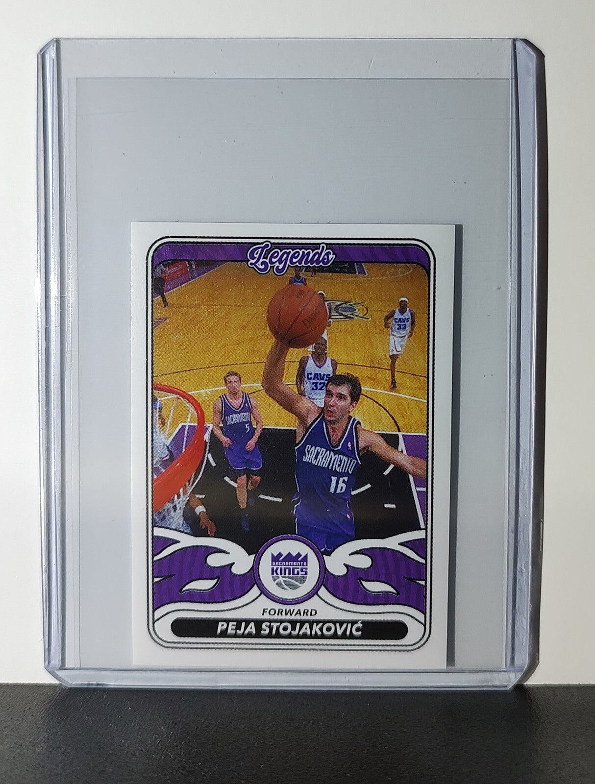 Peja Stojakovic Legends 2024-25 Panini NBA #489 Sticker Card Sacramento Kings