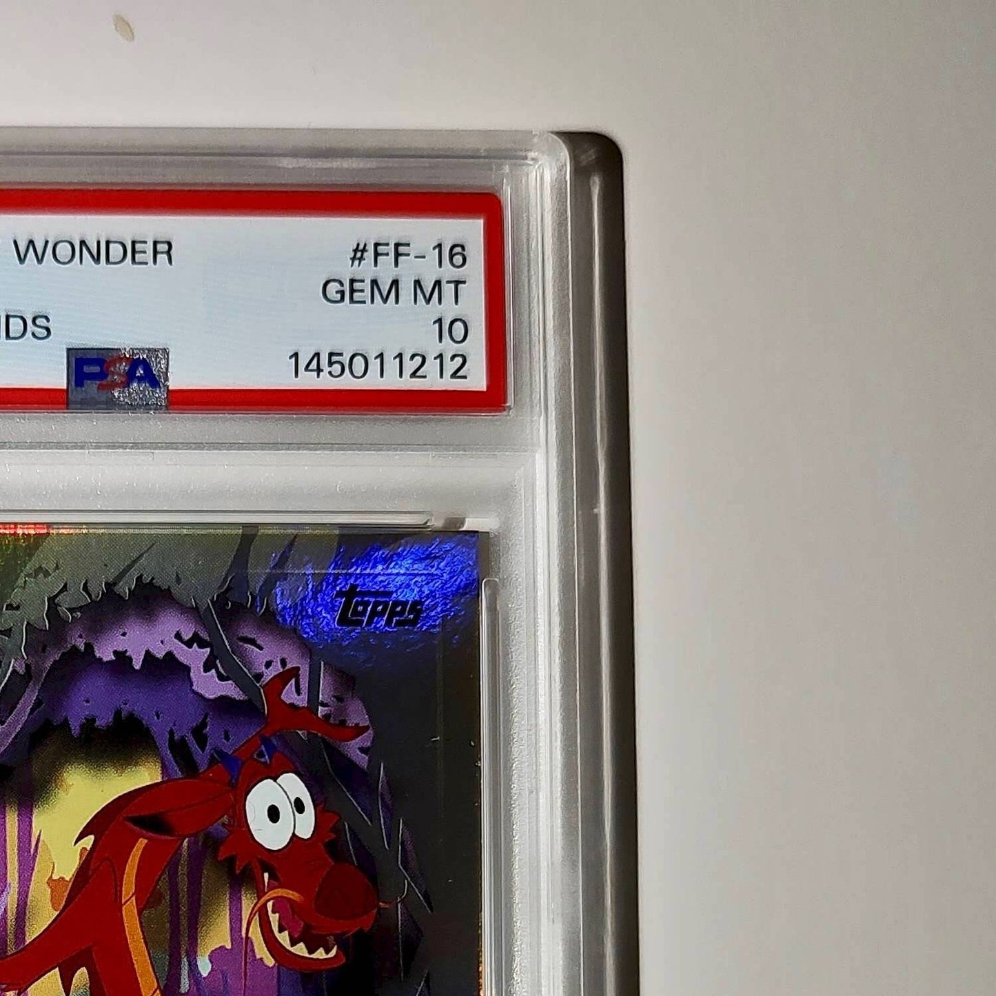 Mushu 2025 Topps Disney #FF-16 Furry Friends Card Mulan PSA 10