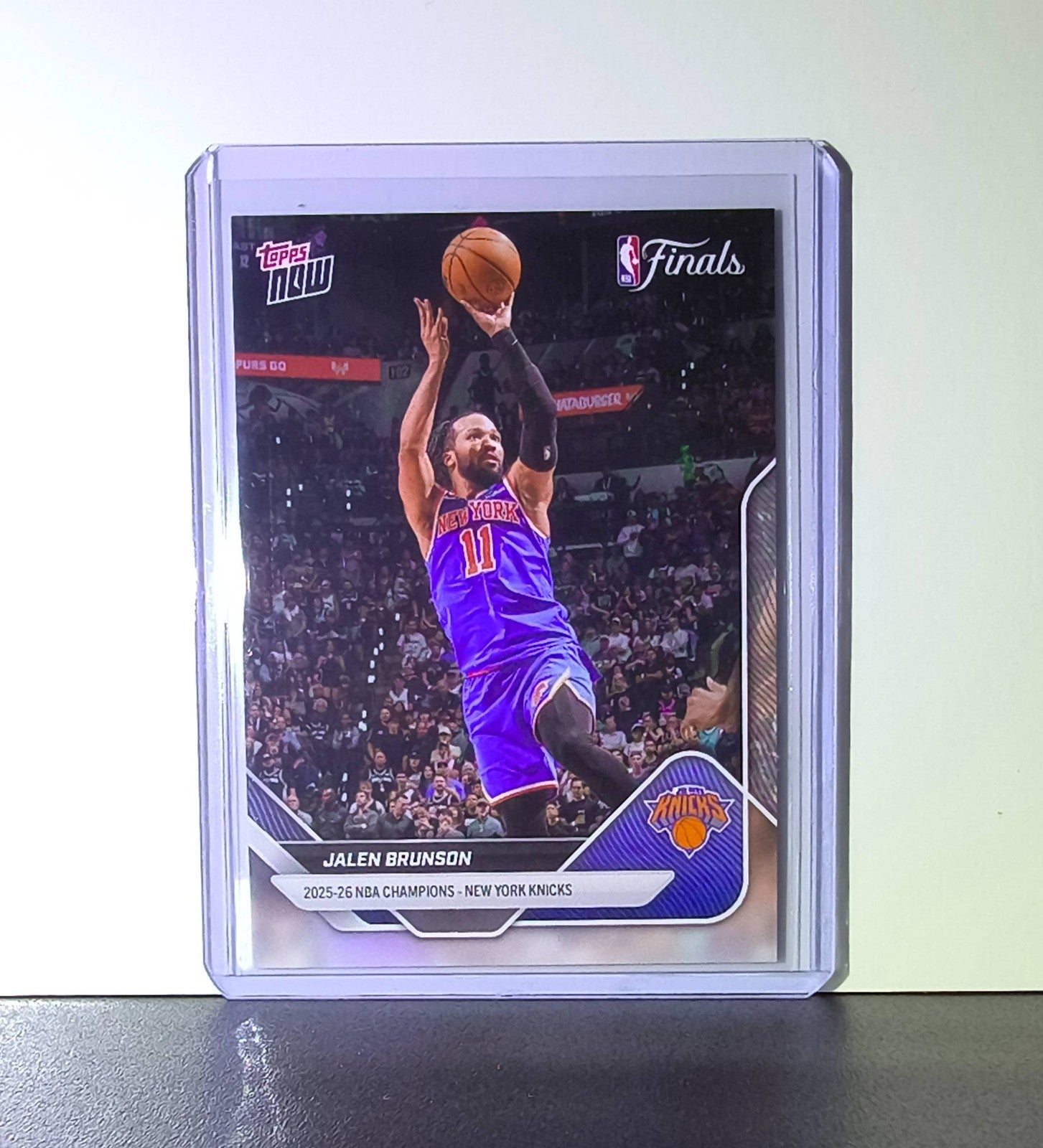 Jalen Brunson 2026 Topps Now NBA Champions #C1 Card New York Knicks