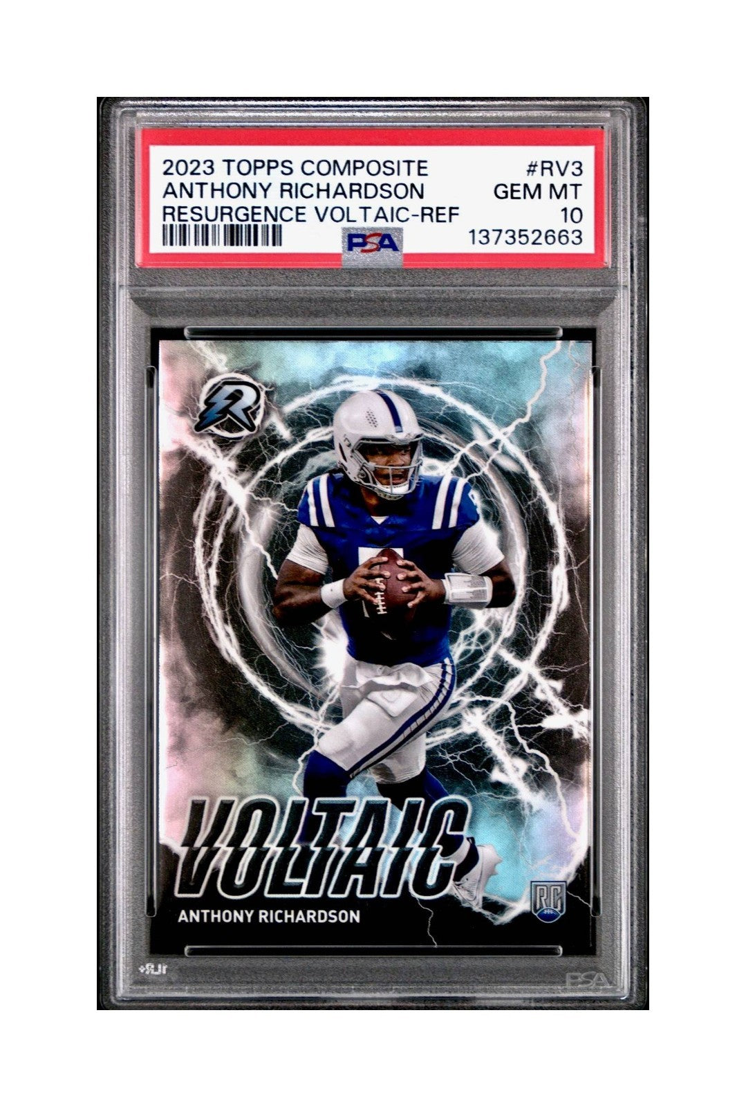 Anthony Richardson 2023 Topps Resurgence Voltaic #RV-3 Refractor PSA 10 Gem Mint
