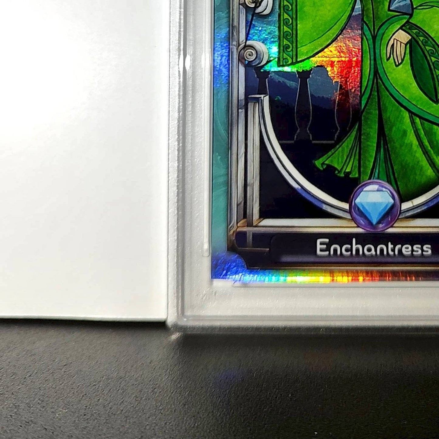 Enchantress 2025 Topps Disney #128 Diamond Card Beauty and the Beast PSA 6
