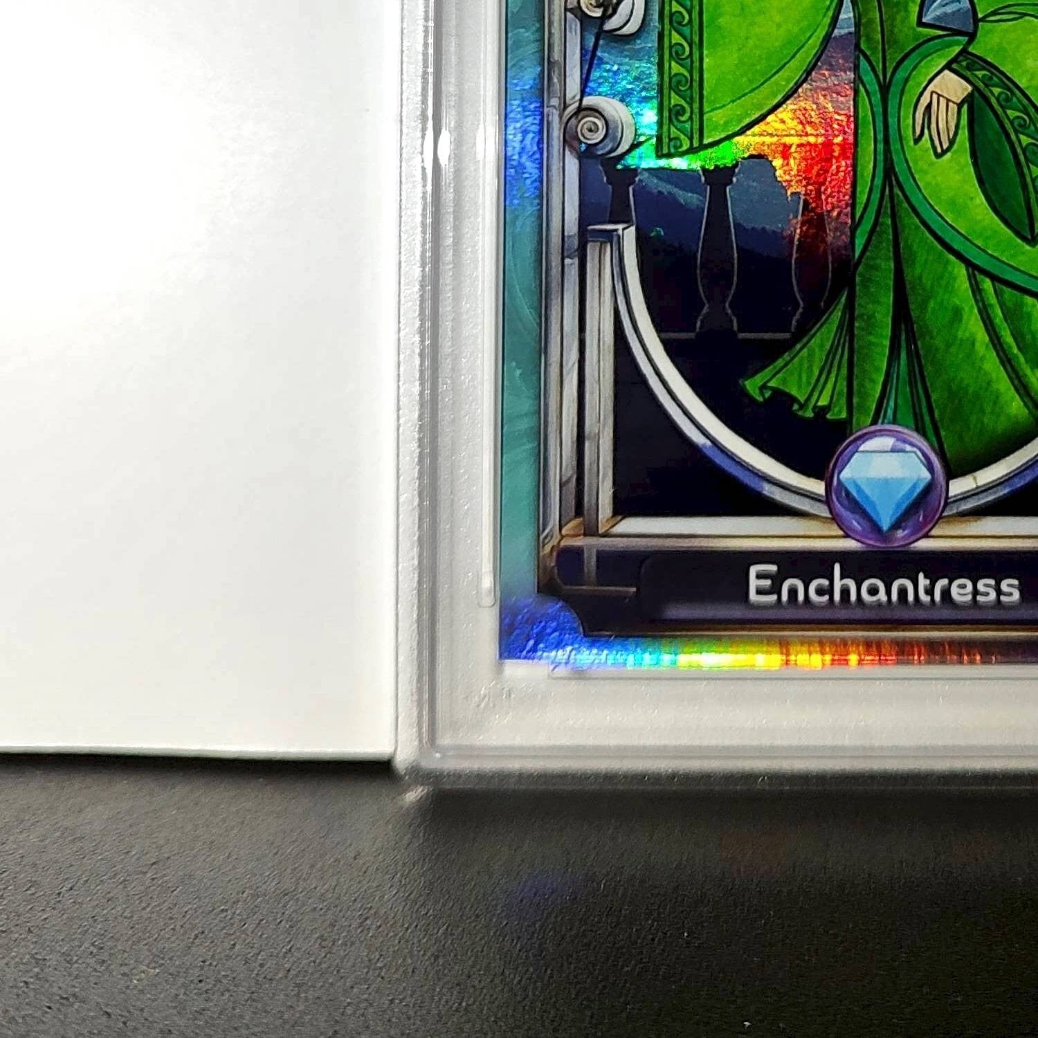 Enchantress 2025 Topps Disney #128 Diamond Card Beauty and the Beast PSA 6