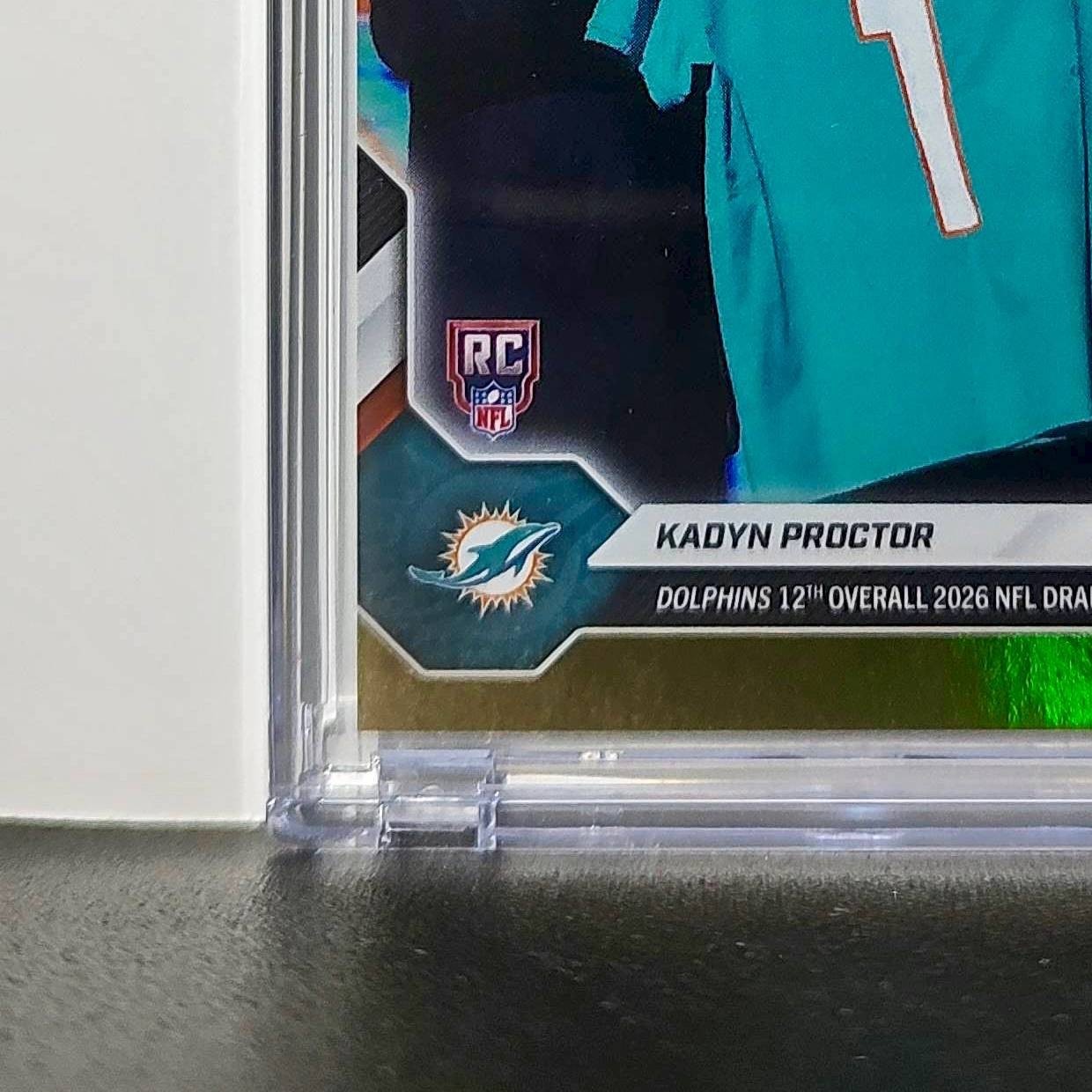Kadyn Proctor Rookie 2026 Topps Now Draft Night #KPRO Gold Foil 14/25 Card