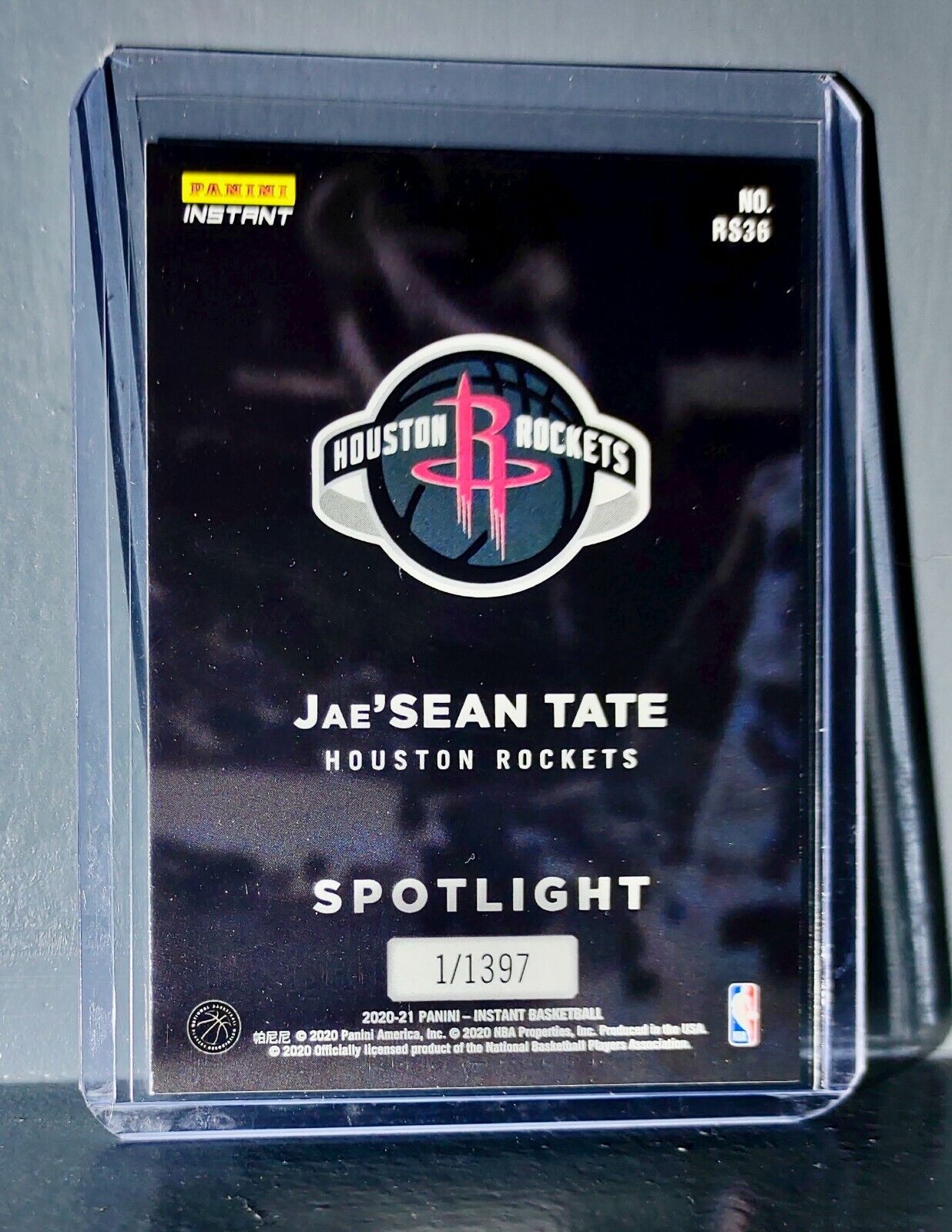 Jae'Sean Tate Rookie Spotlight 2020-21 Panini NBA #36 Basketball Card 1 of 1397