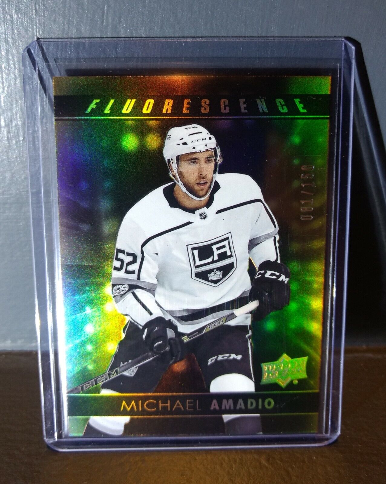 2017 Michael Amadio Upper Deck Fluorescence #F-18 Hockey Card #/150