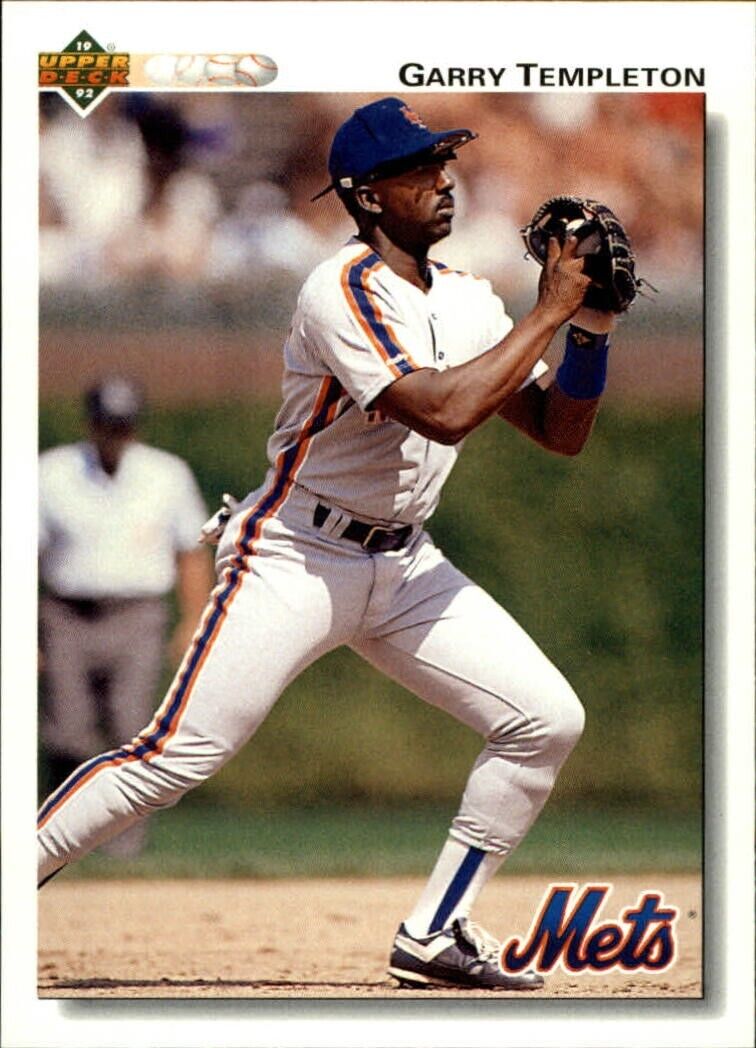 Garry Templeton 1992 Upper Deck MLB #411 Baseball Card New York Mets