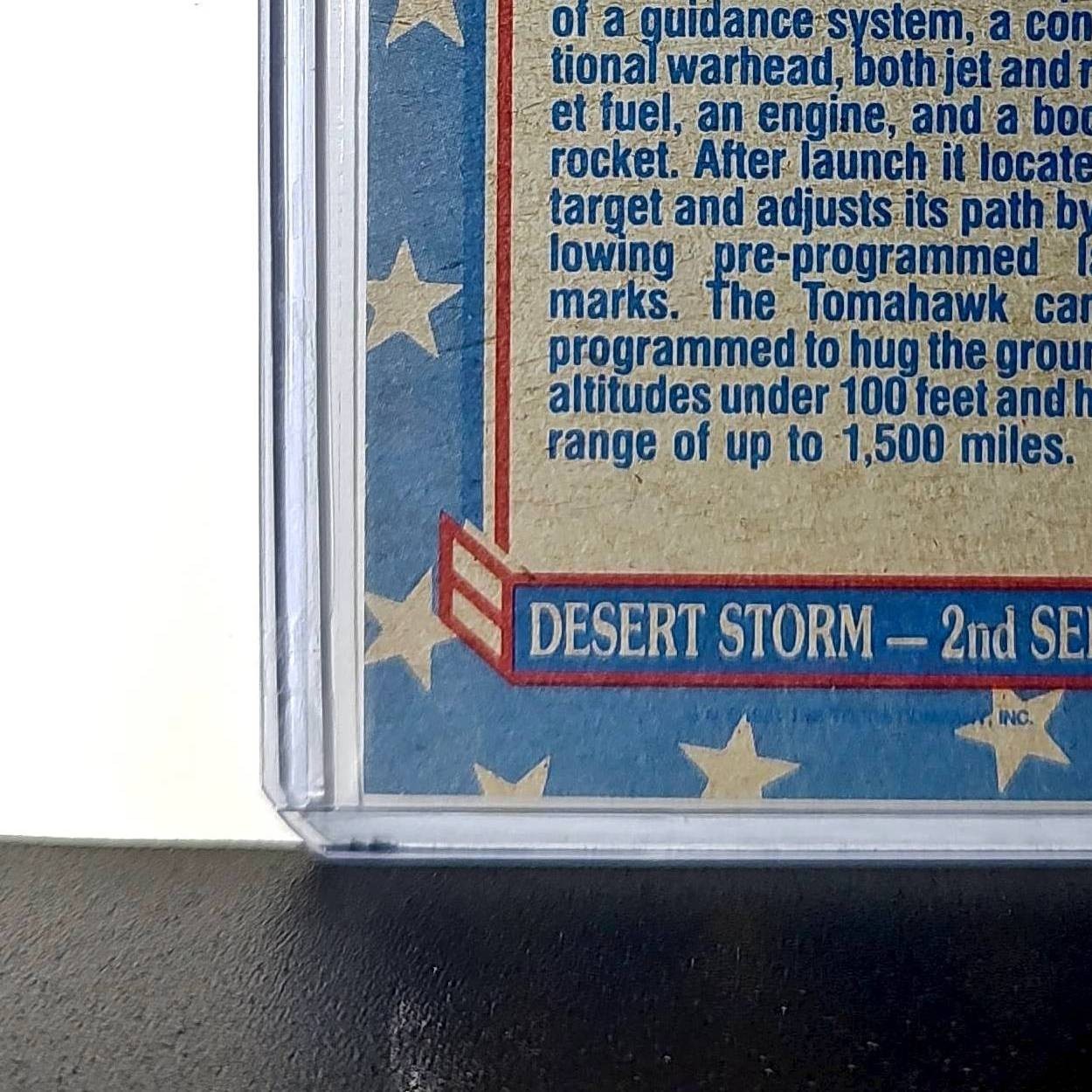 Tomahawk Cruise Missile 1991 Topps Desert Storm #167 Card