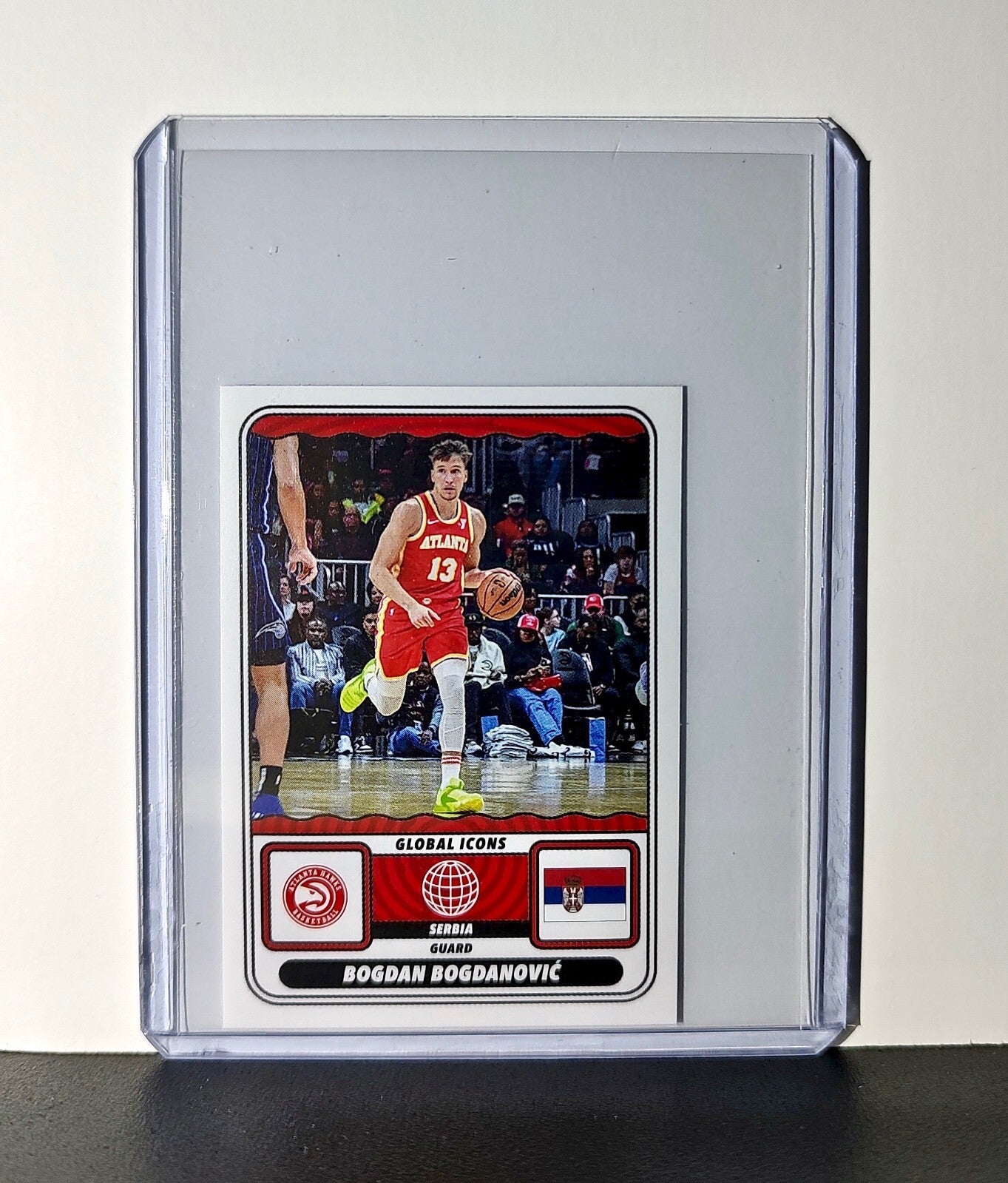Bogdan Bogdanović Global Icons 2024-25 Panini NBA #62 Sticker Card Atlanta Hawks