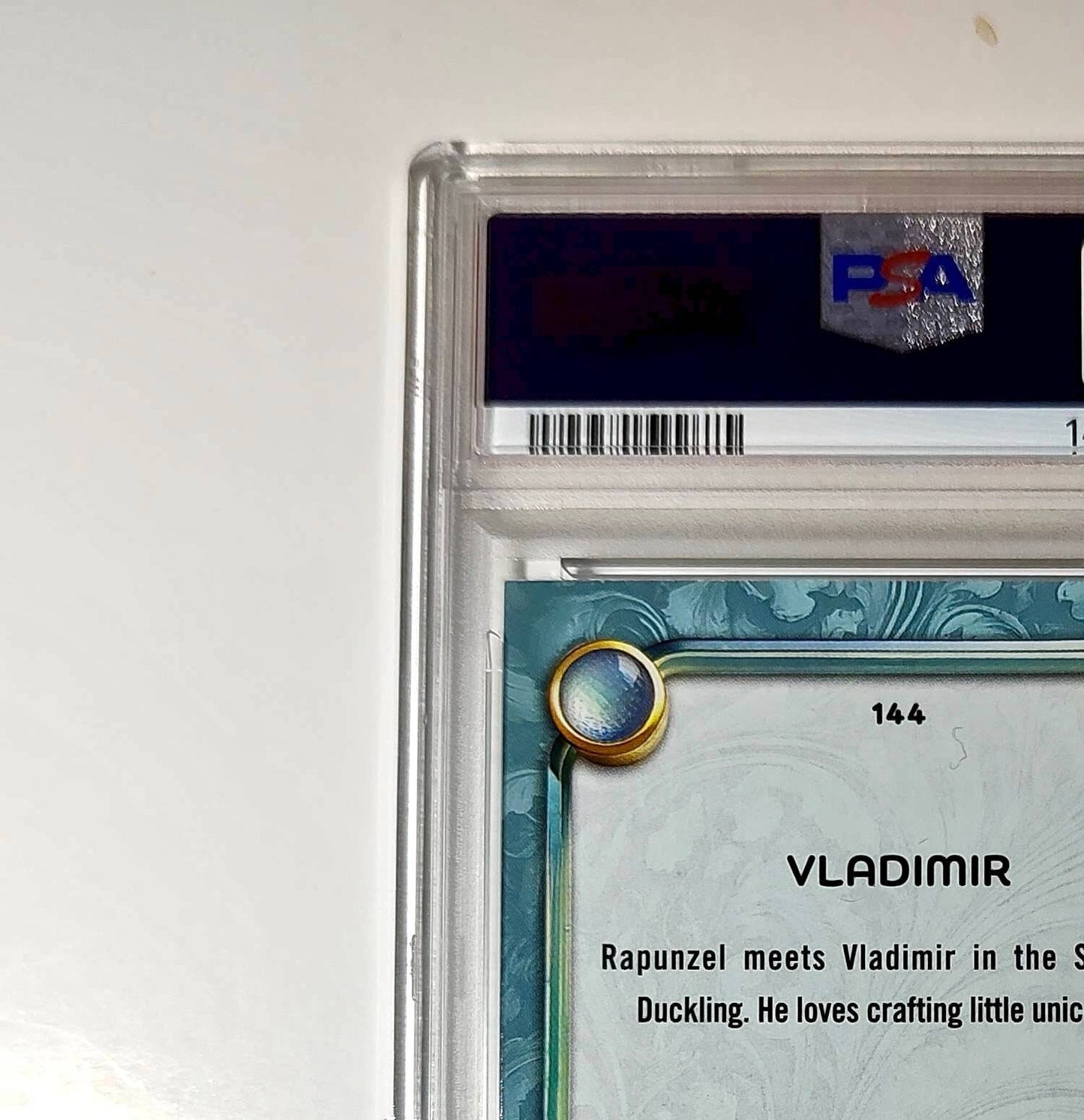 Vladimir 2025 Topps Disney Wonder #144 Diamond Card Tangled PSA 7