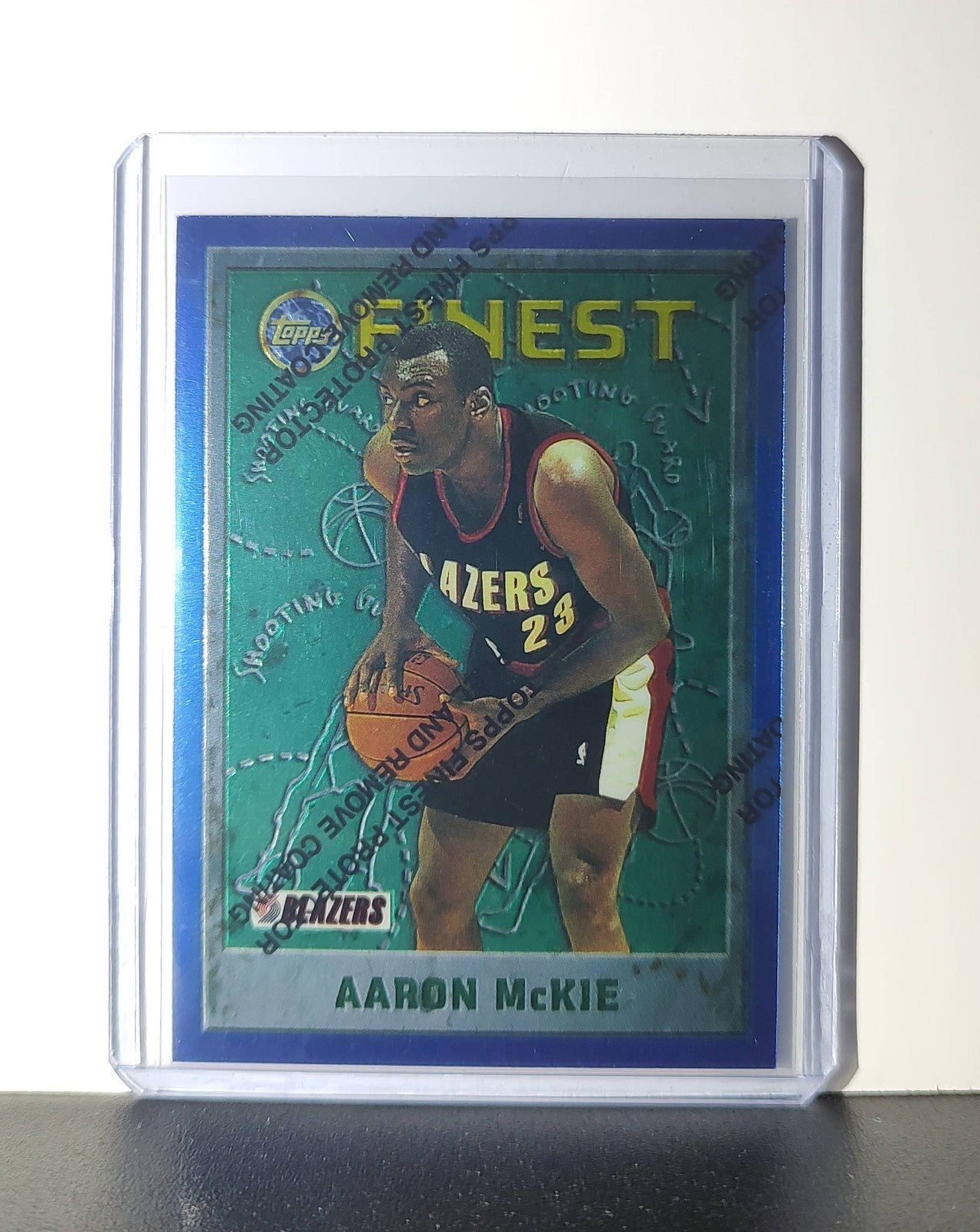 Aaron McKie 1995-96 Topps Finest NBA #196 Card Trail Blazers