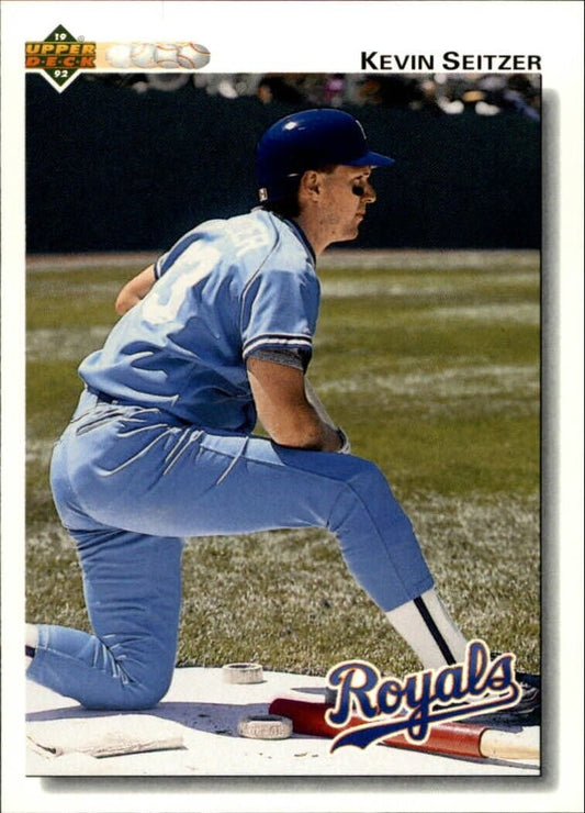 Kevin Seitzer 1992 Upper Deck MLB #327 Baseball Card Kansas City Royals