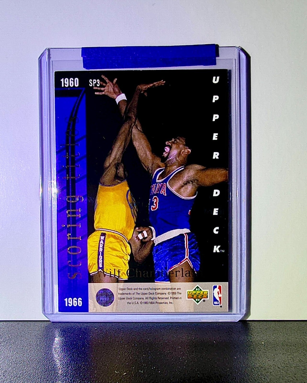 Michael Jordan Wilt Chamberlain 1993-94 Upper Deck Seven Straight SP3 Card Bulls