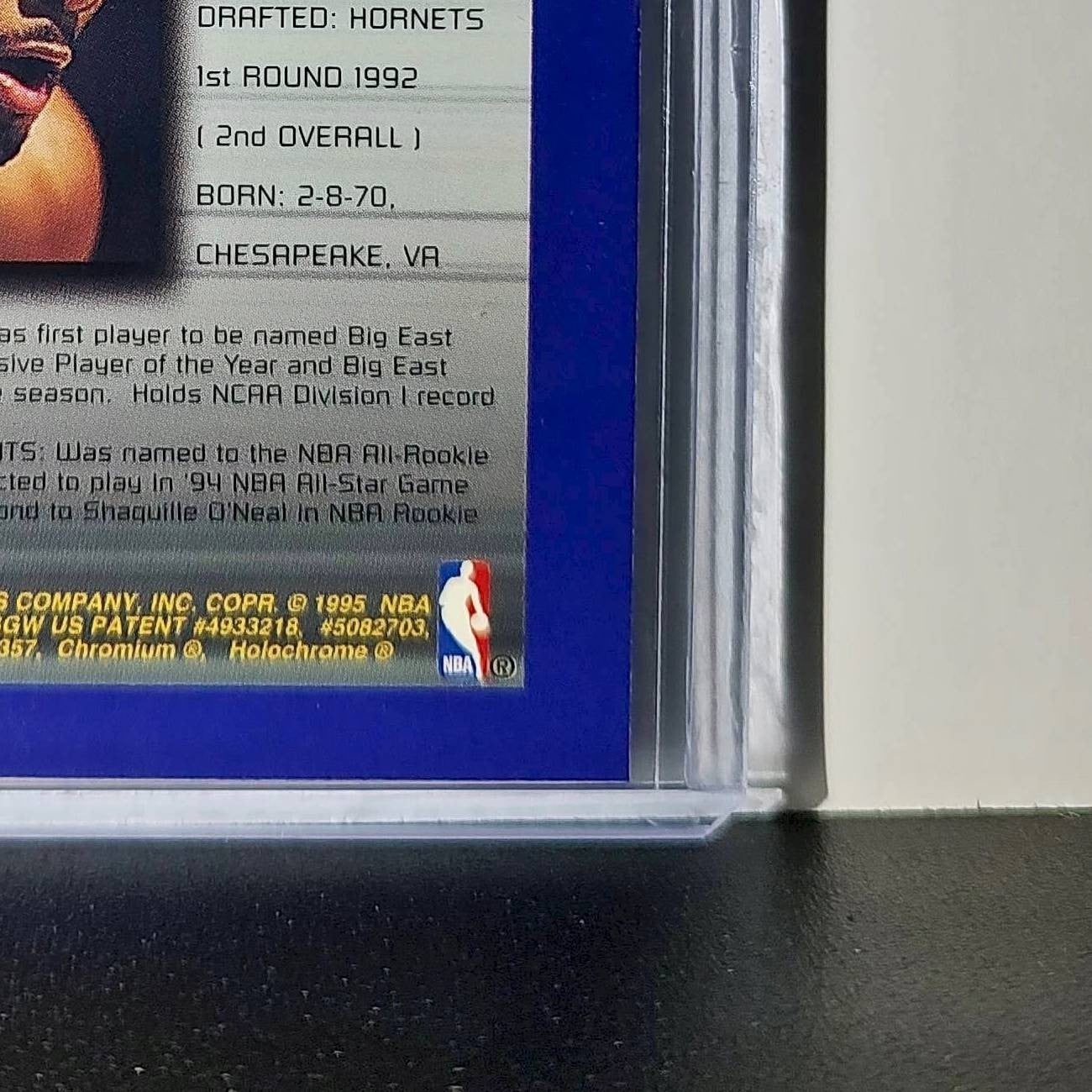 Alonzo Mourning 1994-95 Topps Finest #230 Collegiate Best