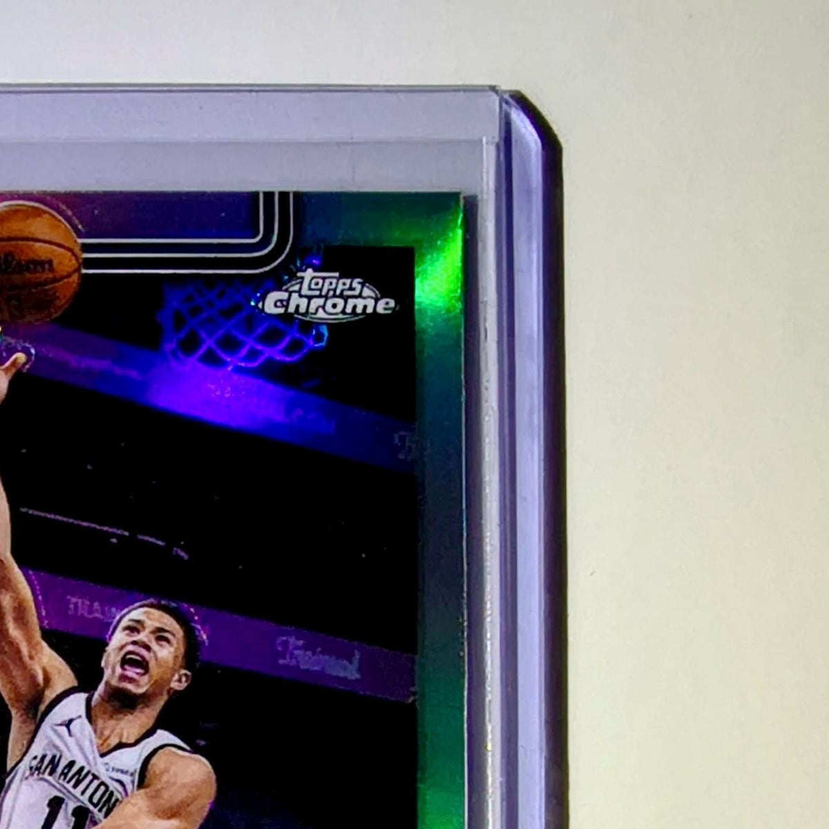 Carter Bryant Rookie 2025-26 NBA Topps Chrome Update Refractor #164 Card Spurs