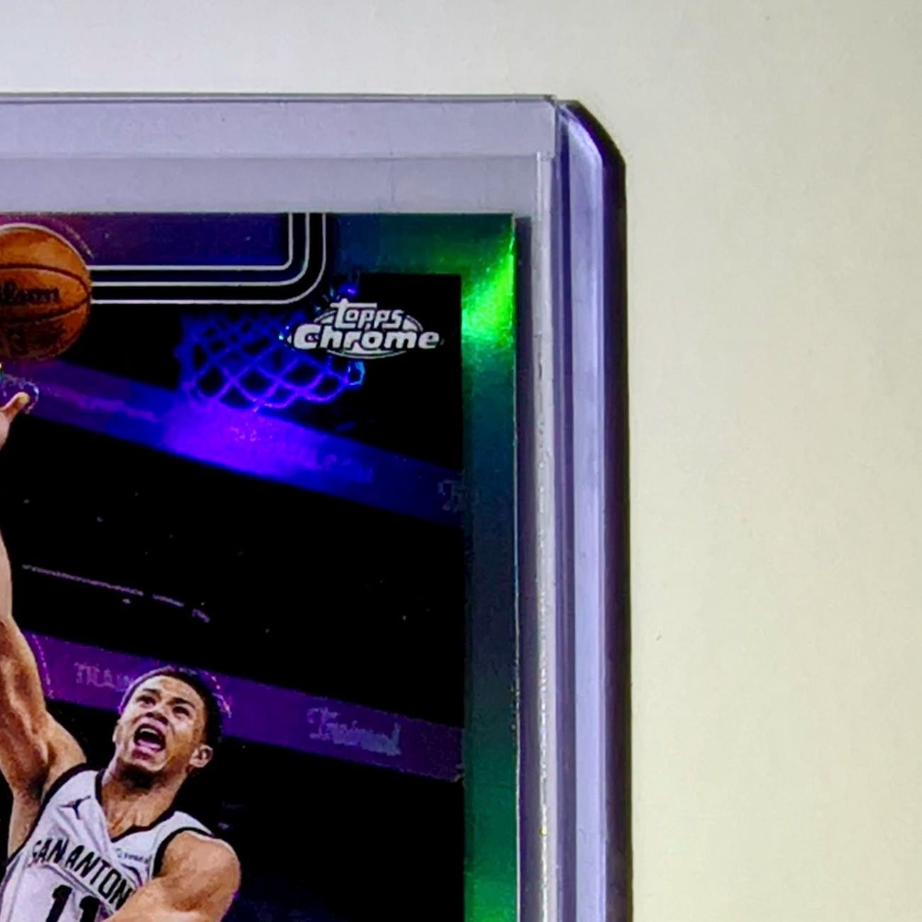 Carter Bryant Rookie 2025-26 NBA Topps Chrome Update Refractor #164 Card Spurs