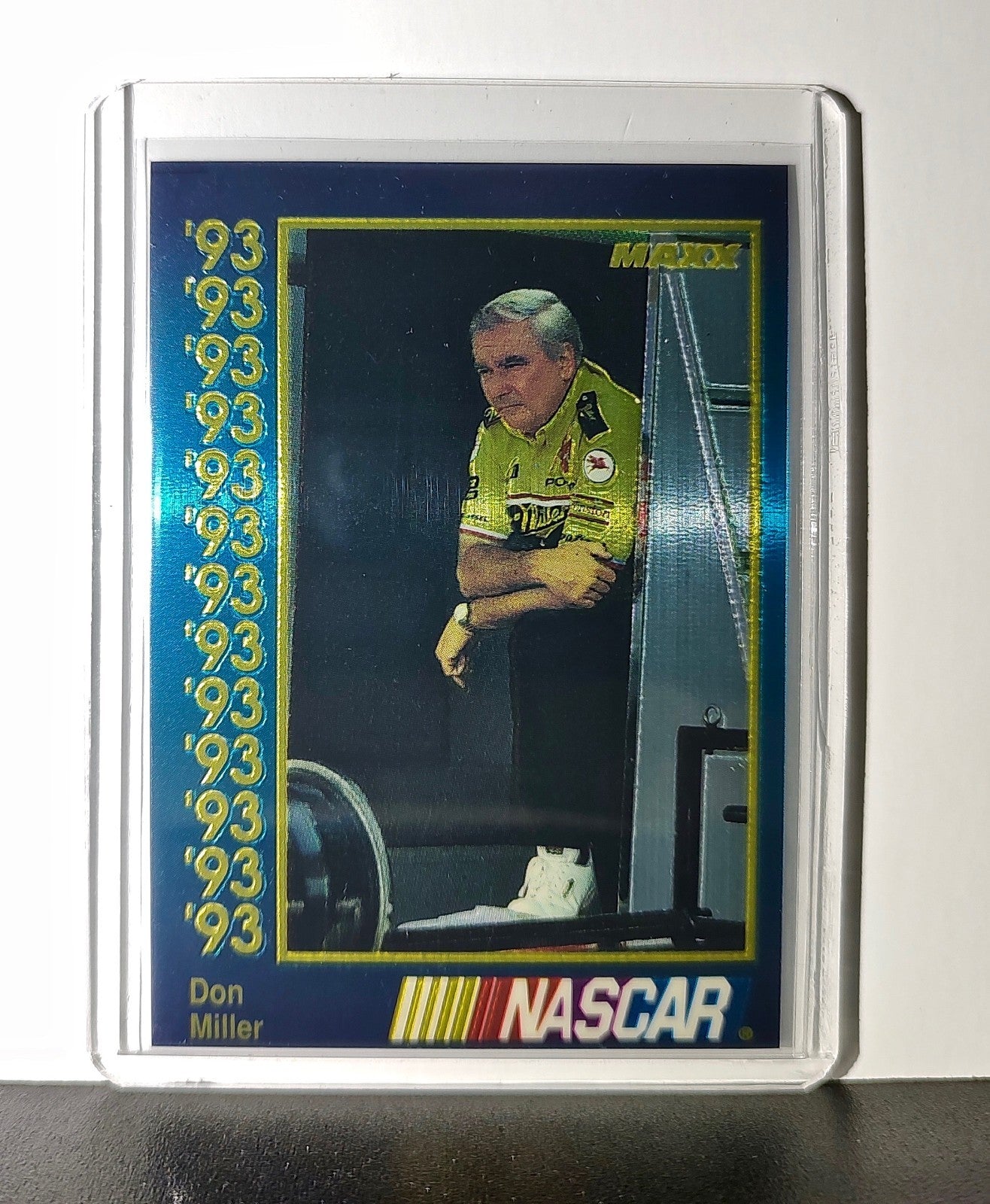 Don Miller 1993 Maxx Premier Plus Racing #101 NASCAR Card Penske Racing South