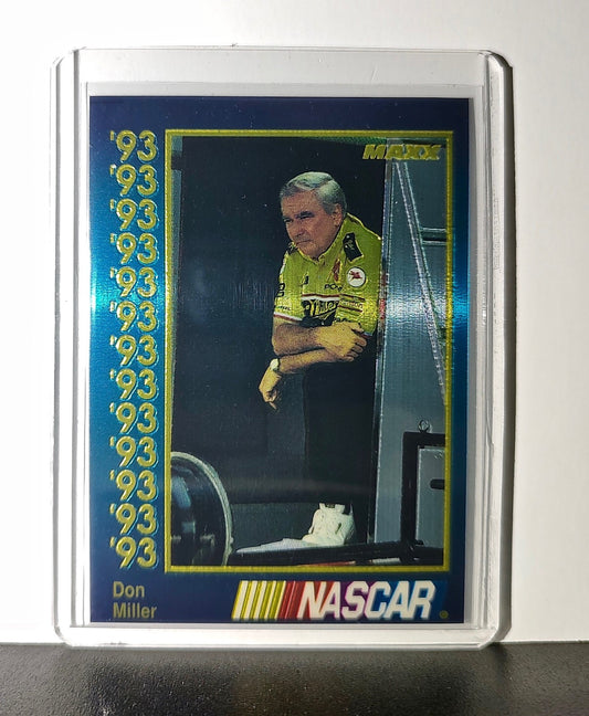 Don Miller 1993 Maxx Premier Plus Racing #101 NASCAR Card Penske Racing South