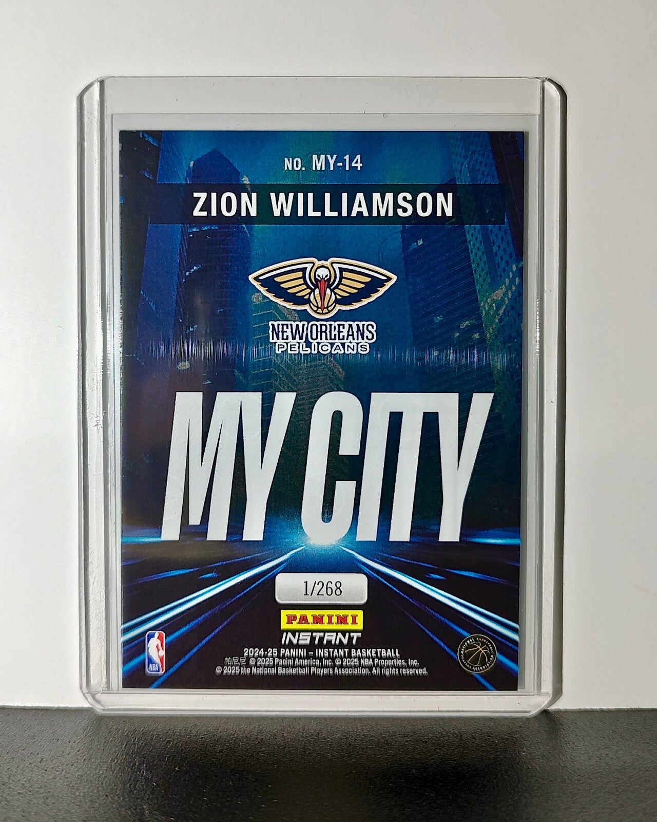Zion Williamson 2024-25 Panini MyCity NBA #14 Basketball Pelicans 1/268