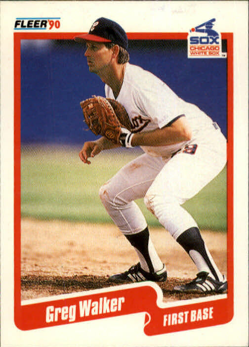 1990 Greg Walker Fleer Baseball Card #551