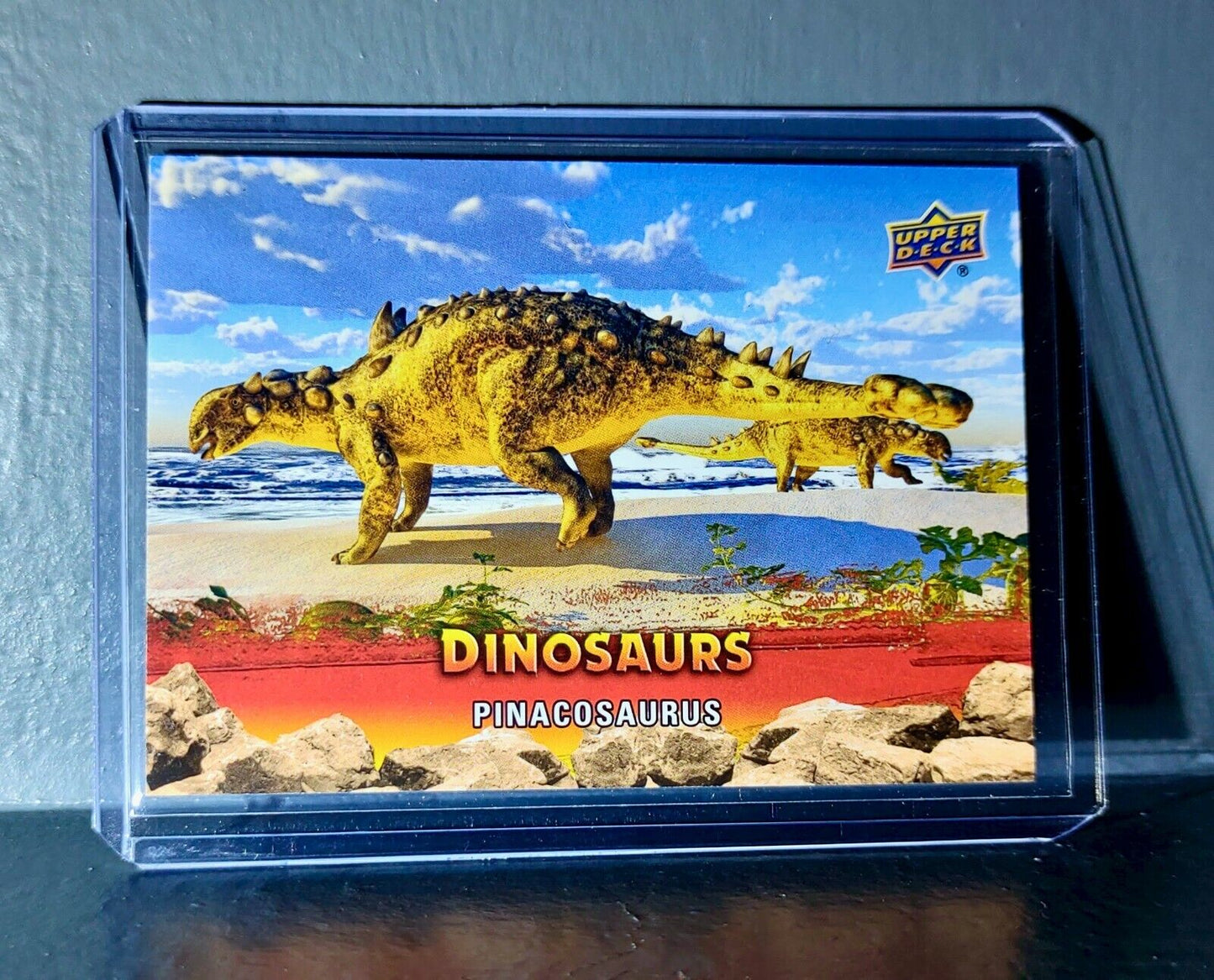 2015 Upper Deck Dinosaurs Pinacosaurus Extinction Red Parallel #83 Card