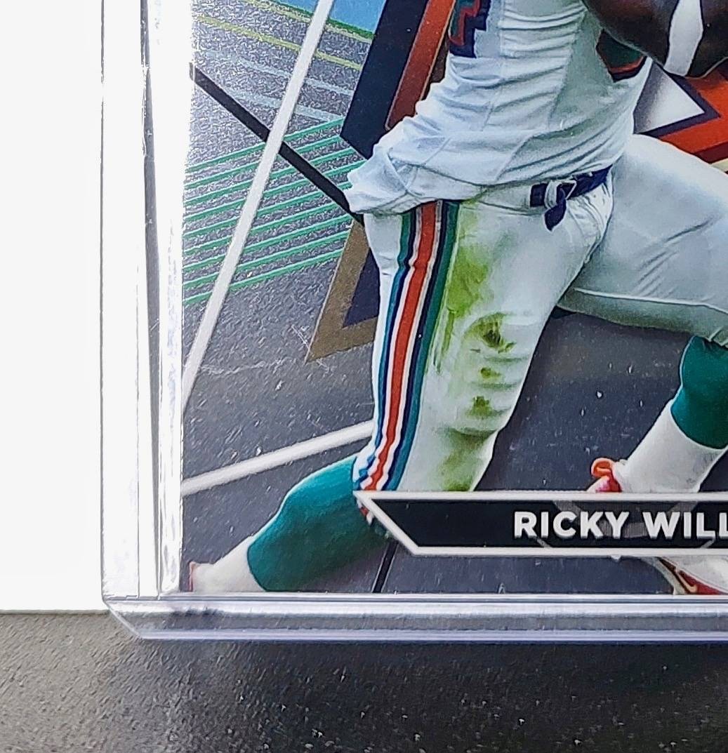 Ricky Williams 2023 Topps Finest Refractor NFL #205 Card Miami Dolphins