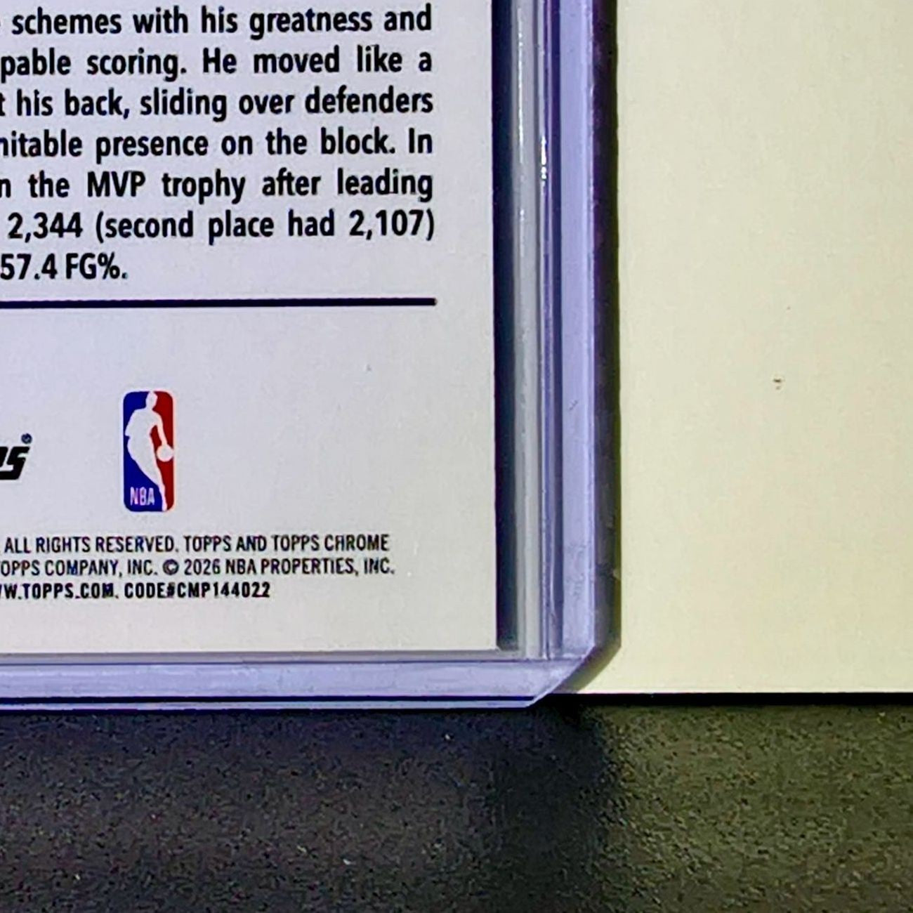 Shaquille O'Neal 2025-26 NBA Topps Chrome Update #142 Card Los Angeles Lakers
