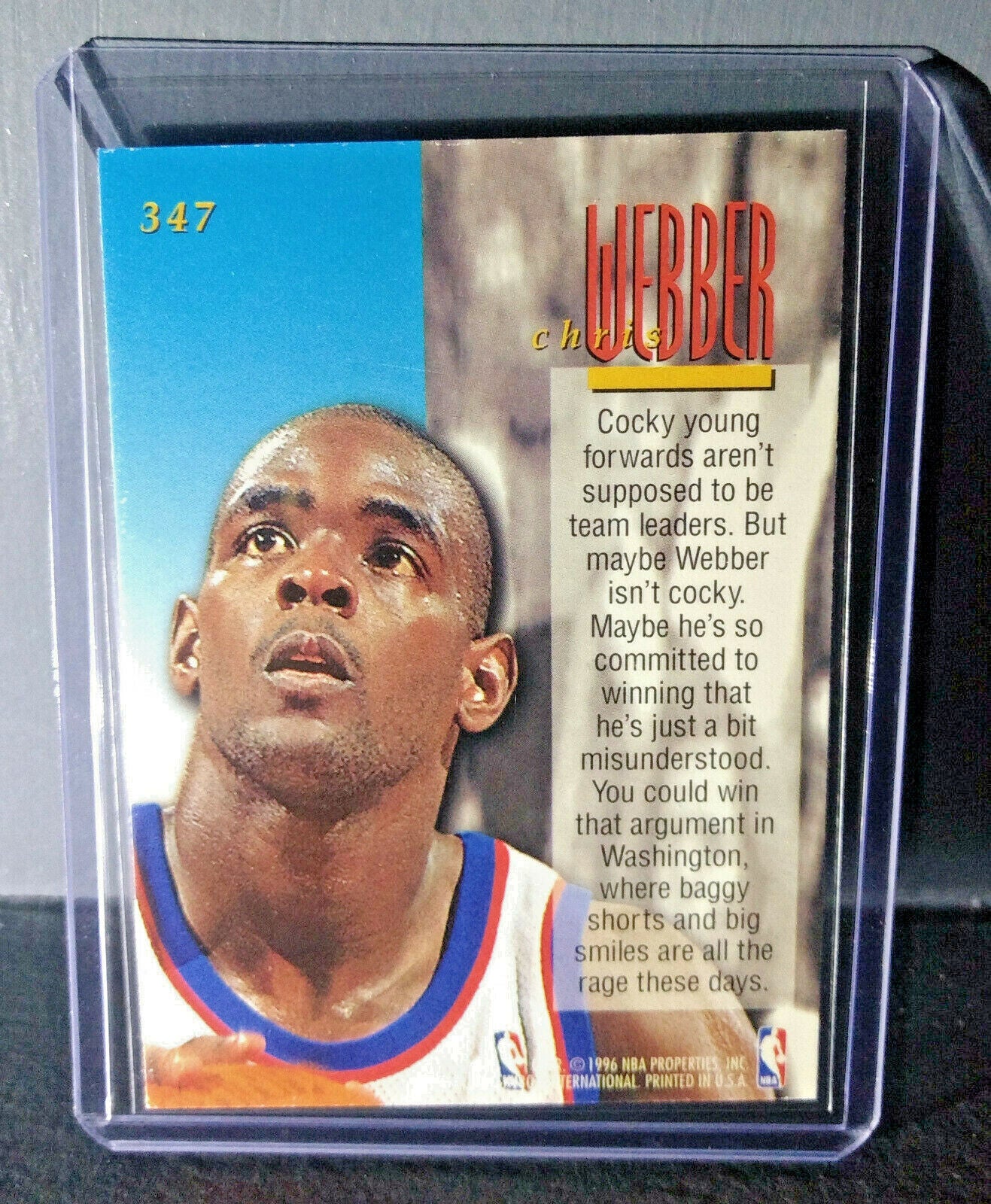 1995-96 Chris Webber #347 Ultra Encore Basketball Card 