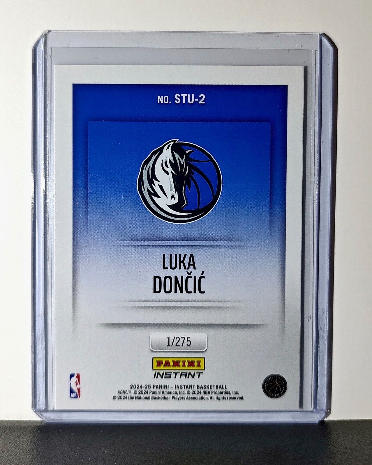 Luka Doncic 2024-25 Panini Studio #2 Basketball Card Dallas Mavericks 1/275