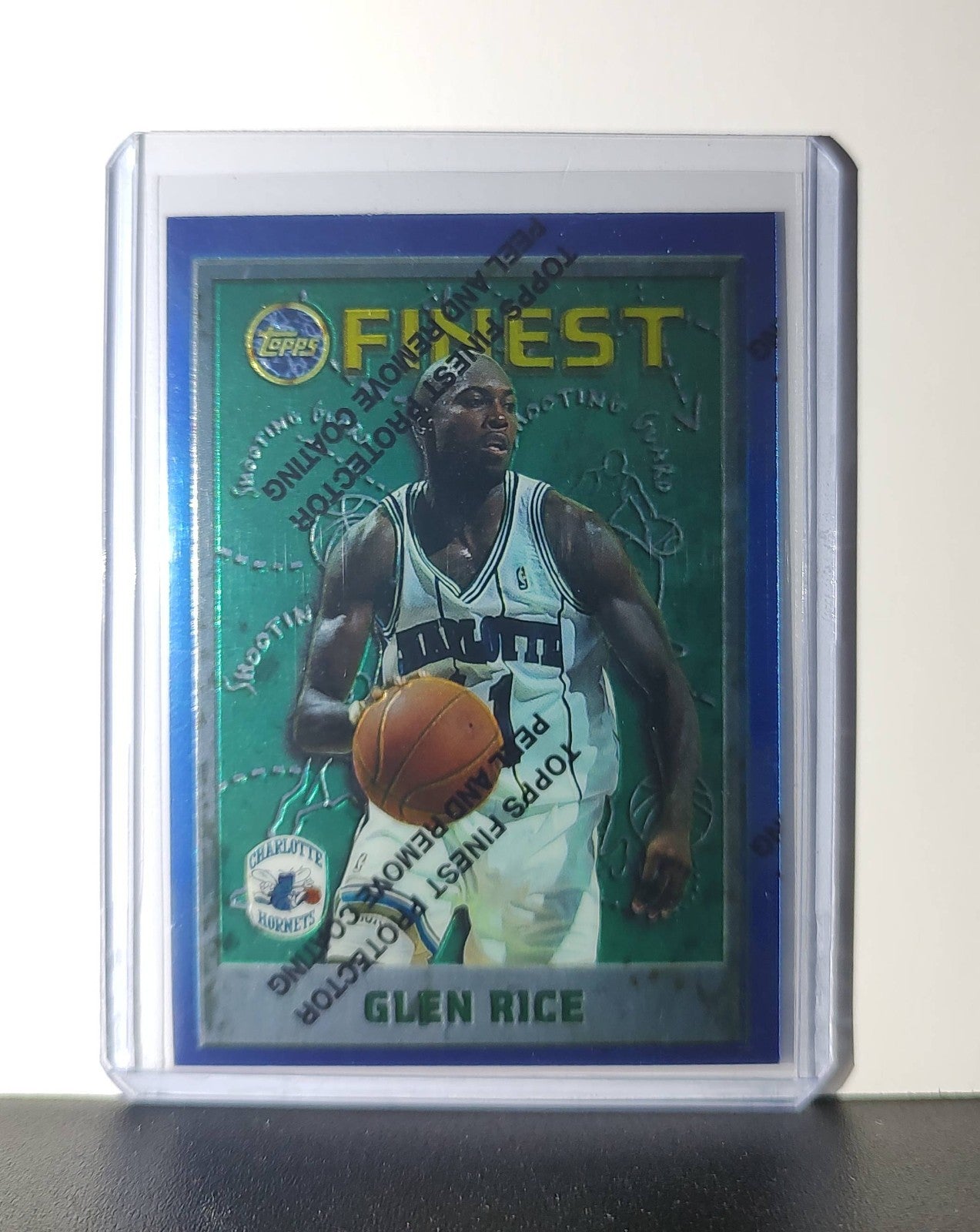 Glen Rice 1995-96 Topps Finest NBA #189 Card Charlotte Hornets