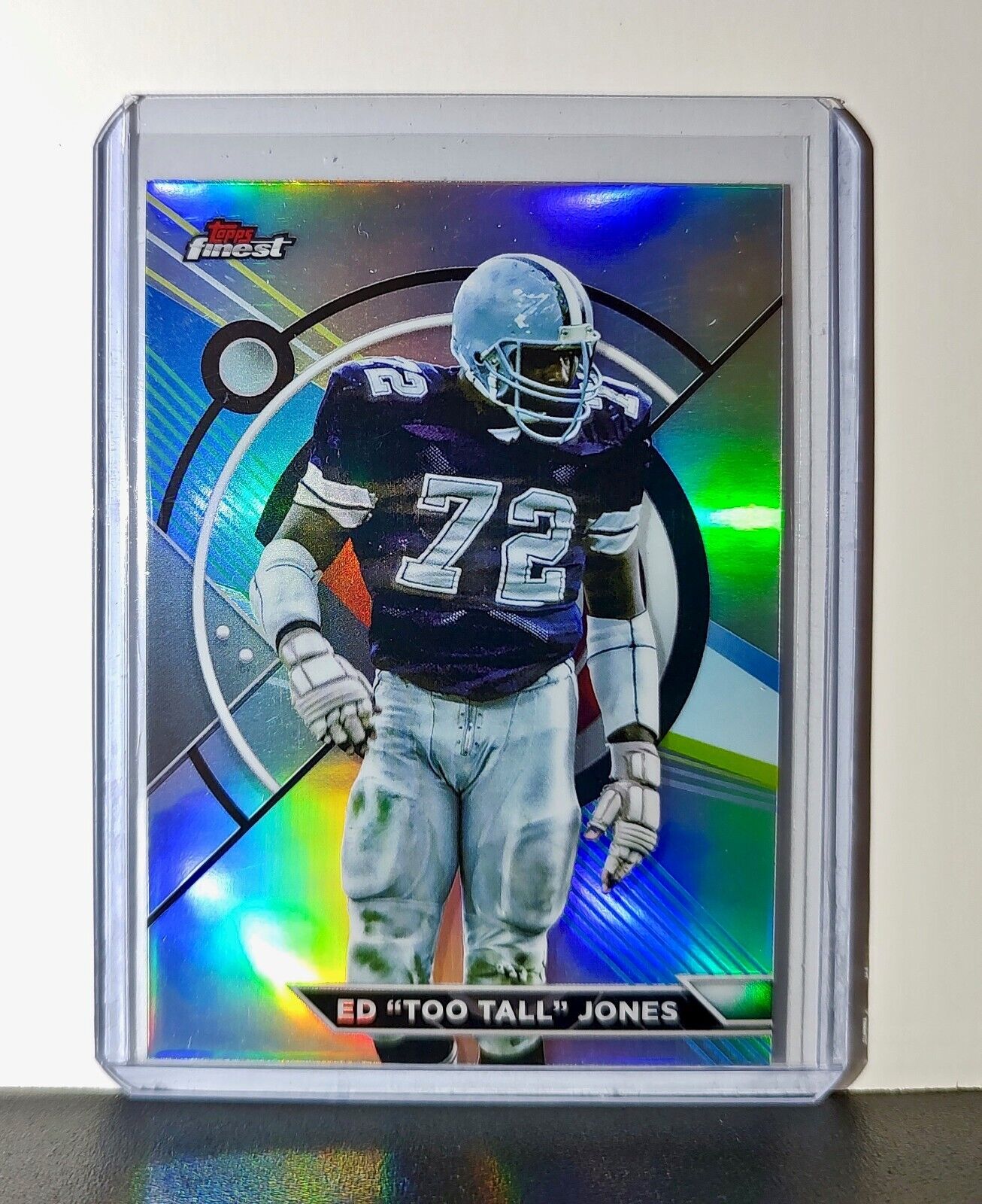 Ed Jones 2023 Topps Finest Refractor NFL #174 Card Dallas Cowboys