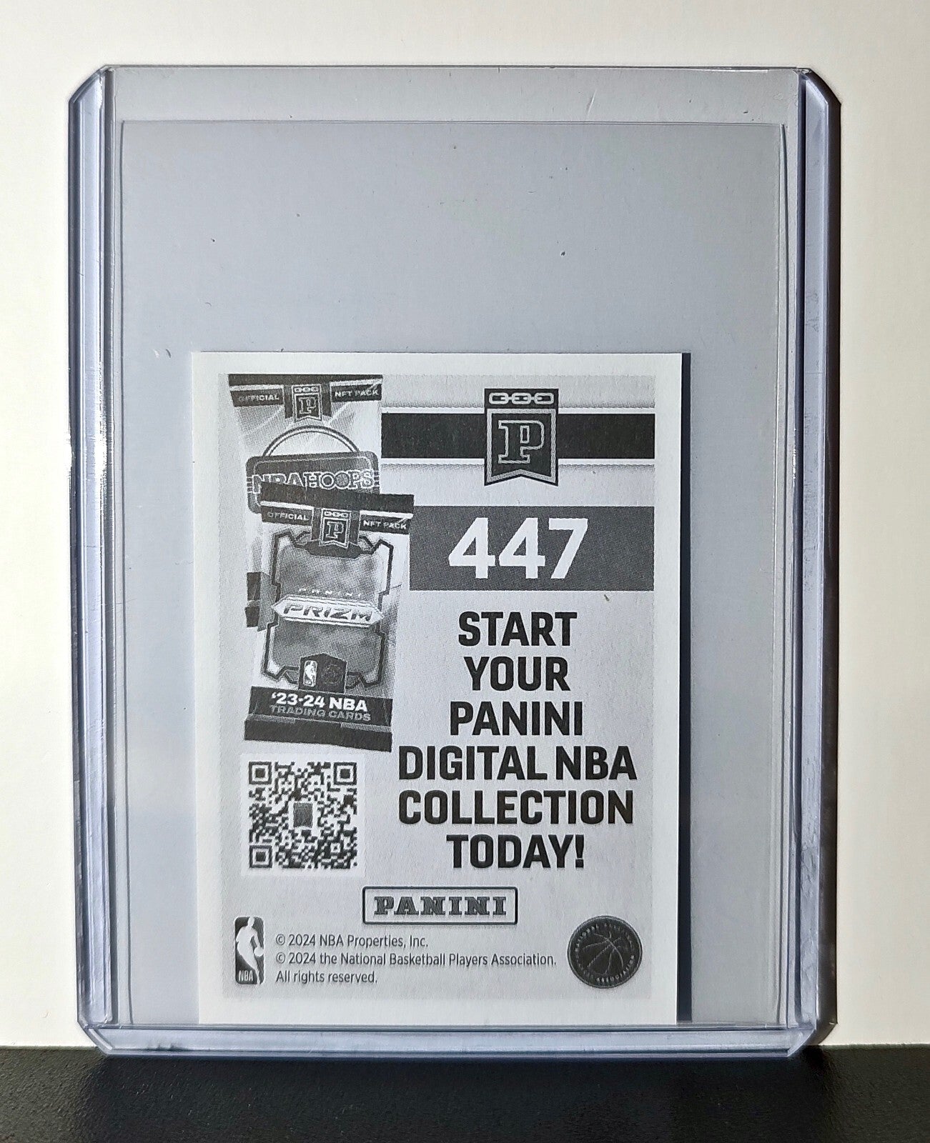 Donovan Clingan Rookie 2024-25 Panini NBA #447 Sticker Portland Trail Blazers