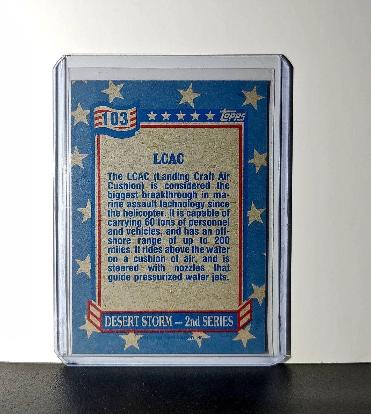 LCAC 1991 Topps Desert Storm #103 Card