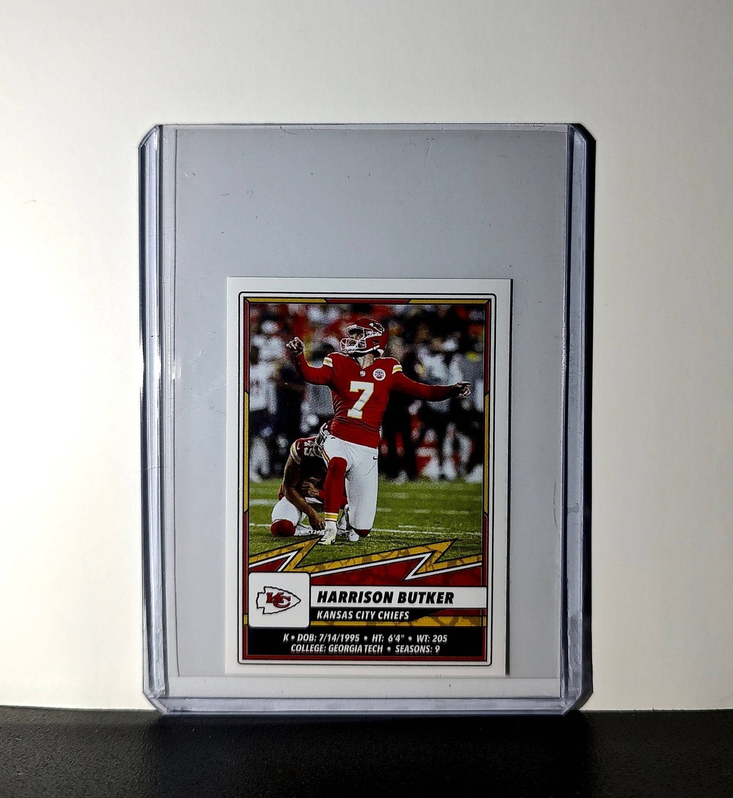 Harrison Butker 2025 Panini NFL #260 Sticker Kansas City Chiefs