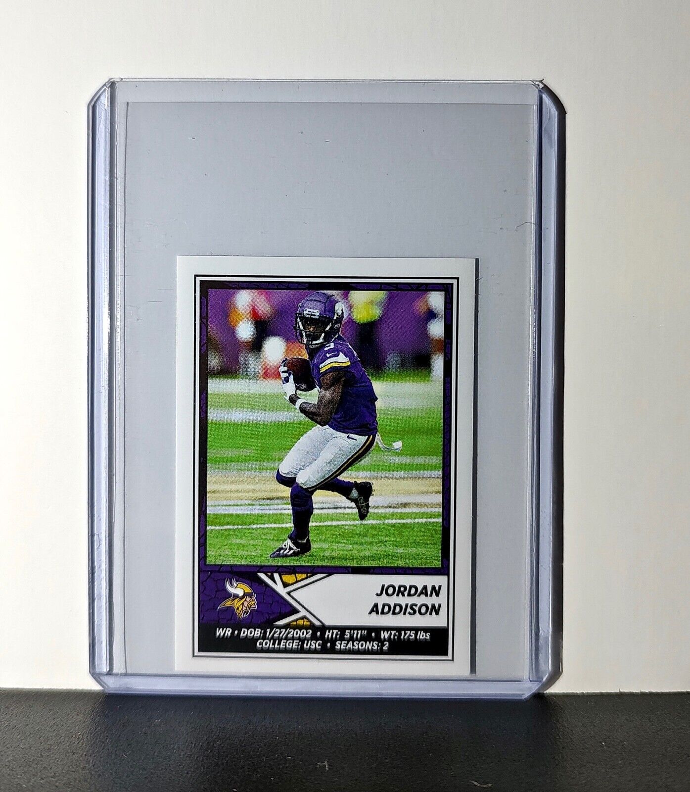 Jordan Addison 2024 Panini NFL Sticker #414 Minnesota Vikings